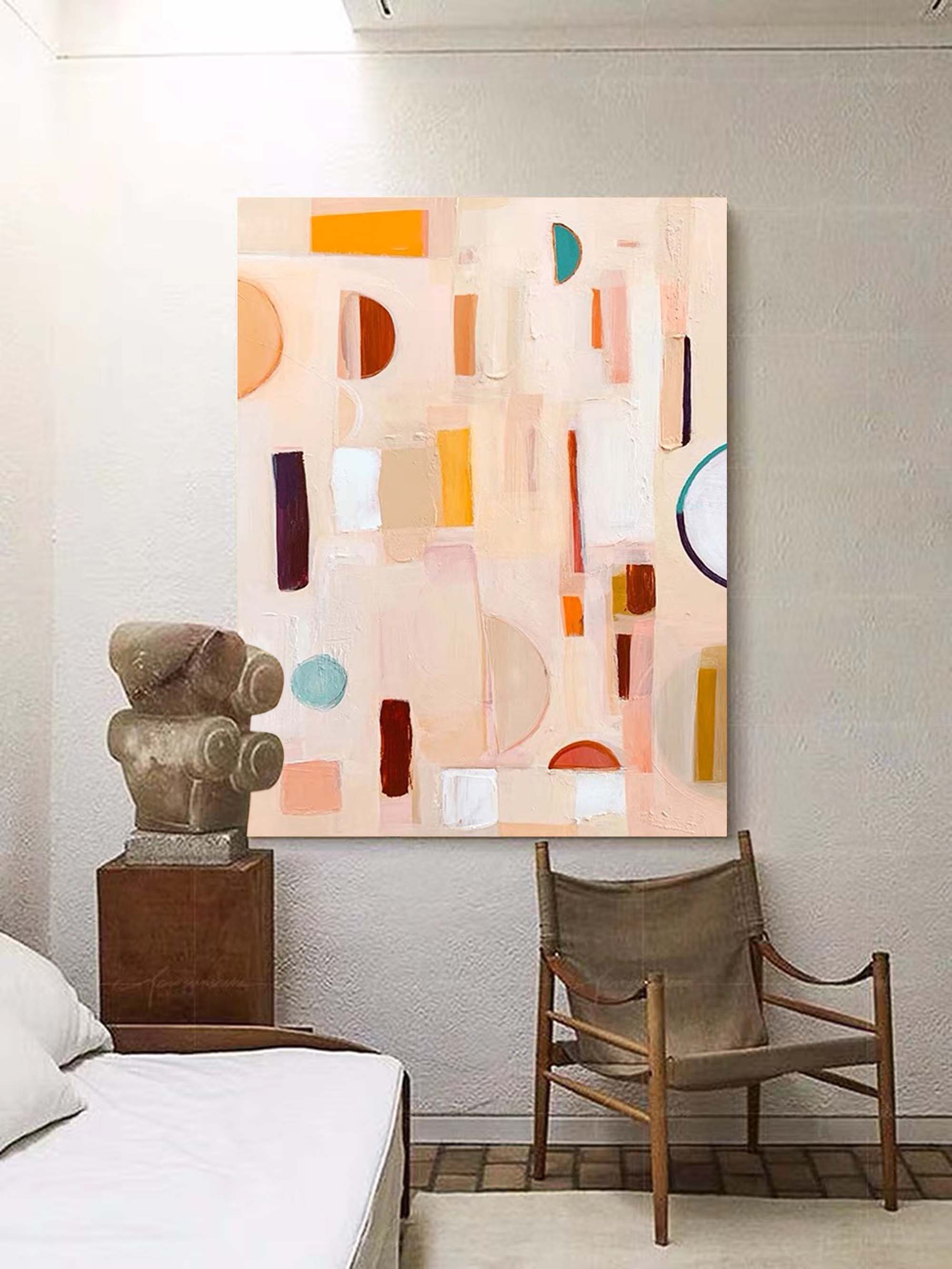 Pastel Geometry: Subtle Shapes in Motion