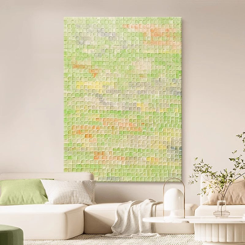 Spring Fields Textured Abstract Art