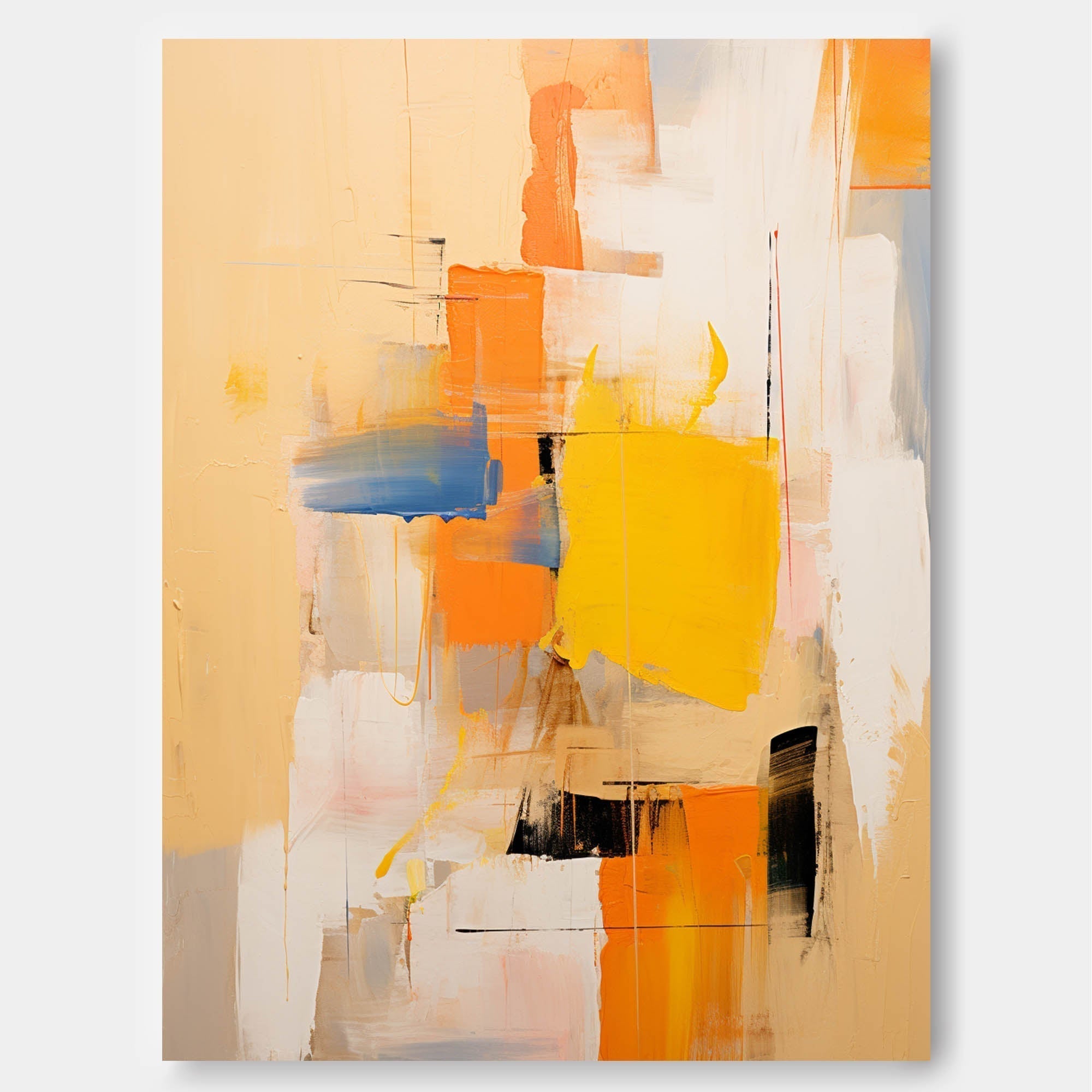 Golden Breeze in Abstract Layers
