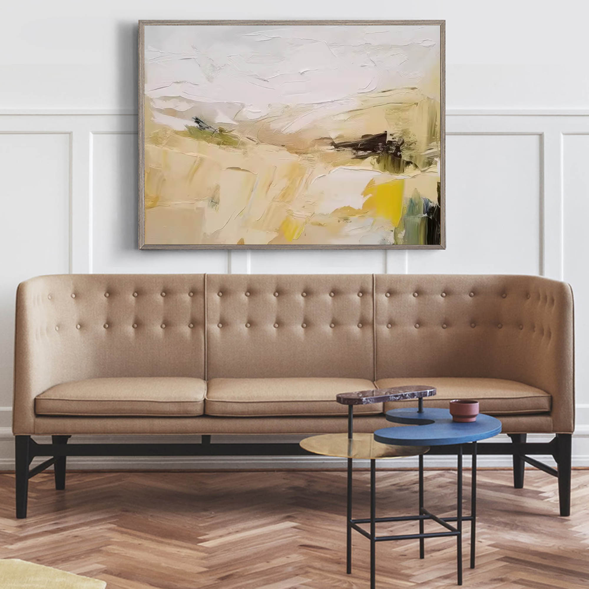 Textured Minimalist Landscape Art