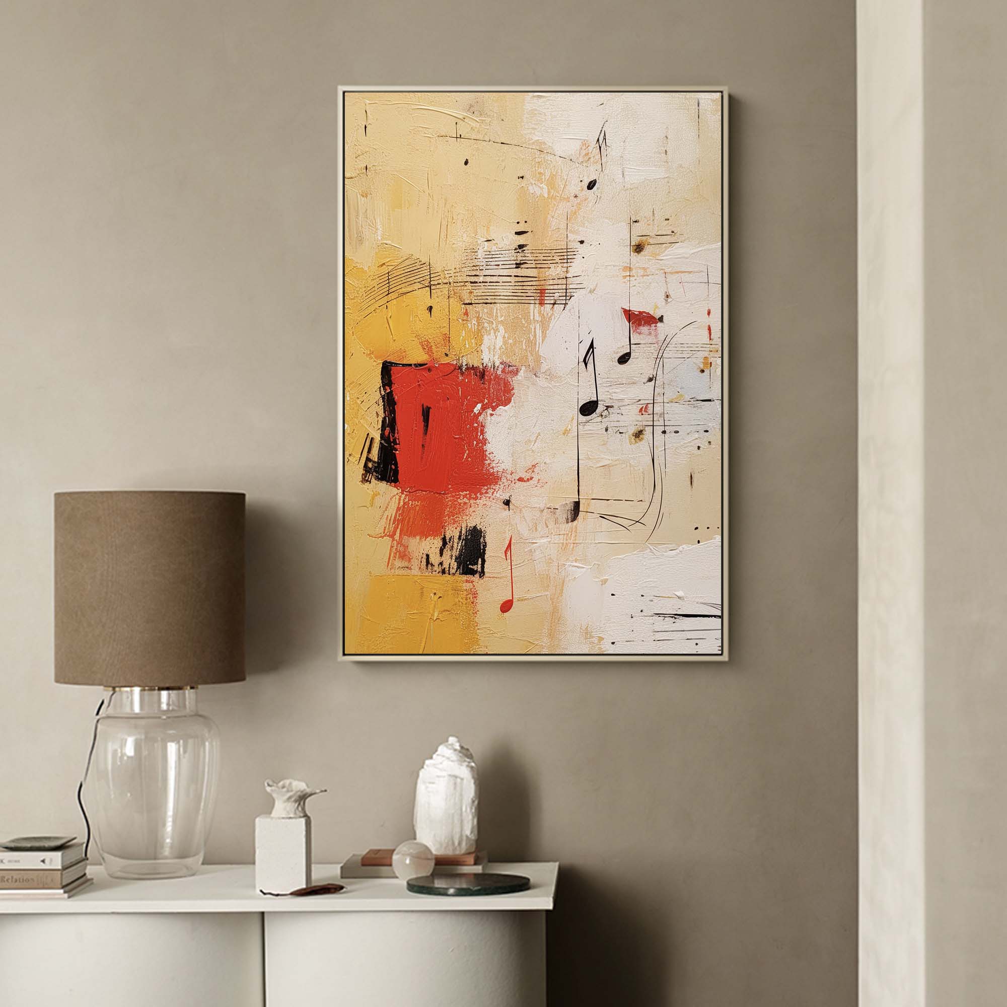 Melodic Abstract Music Canvas Art