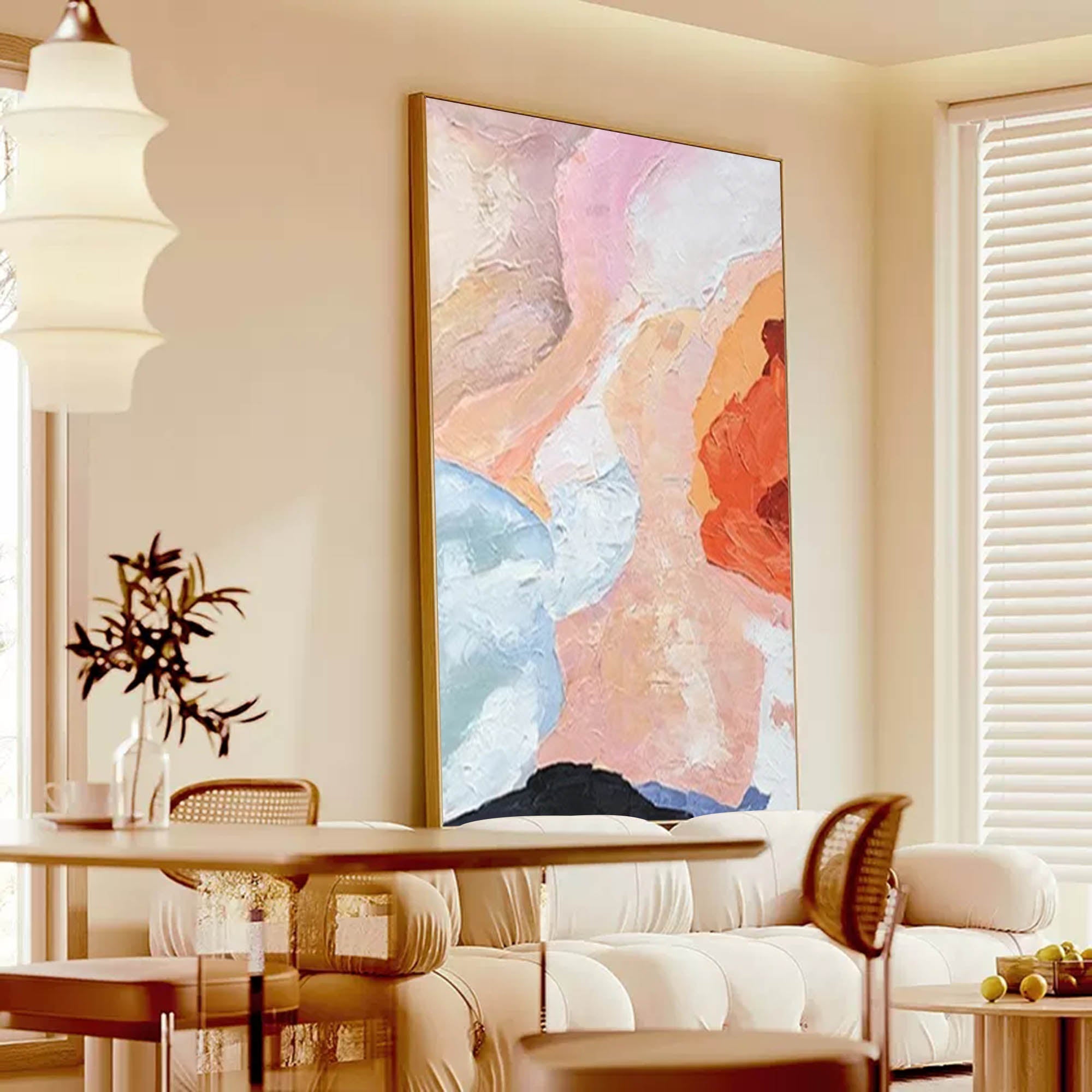 Fluid Expression: Pastel Abstract Waves