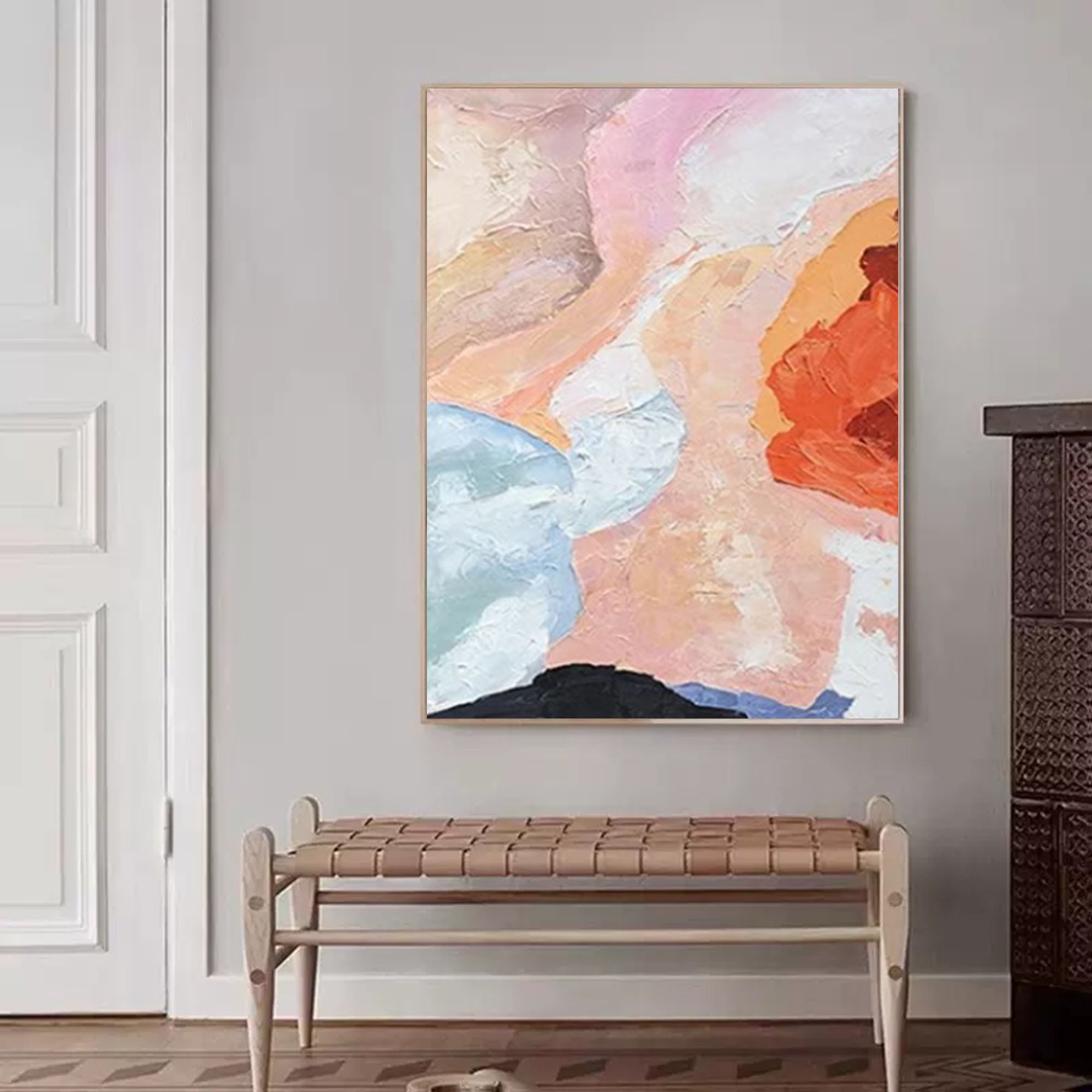 Fluid Expression: Pastel Abstract Waves