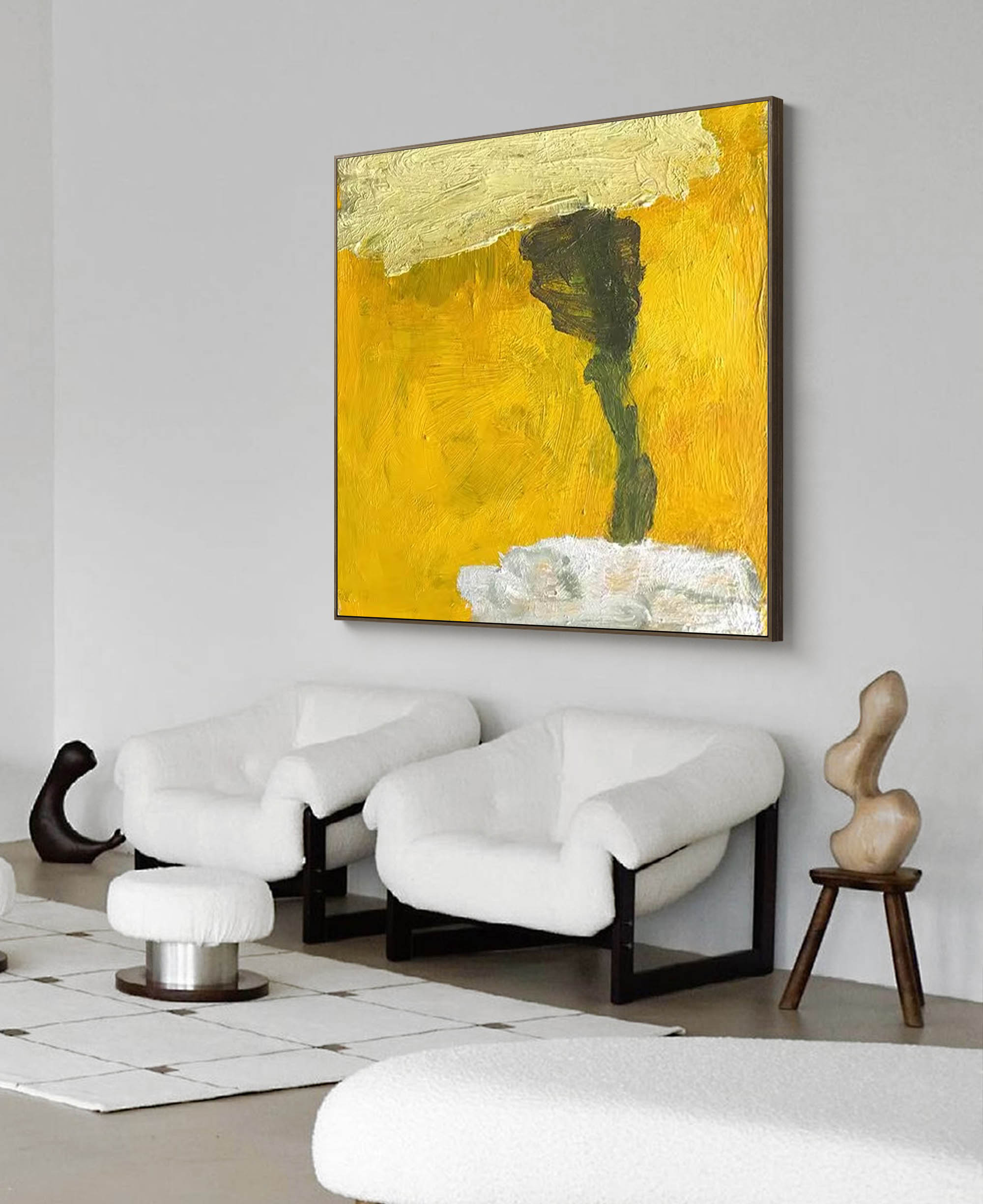 Golden Dreamscape Oil Painting
