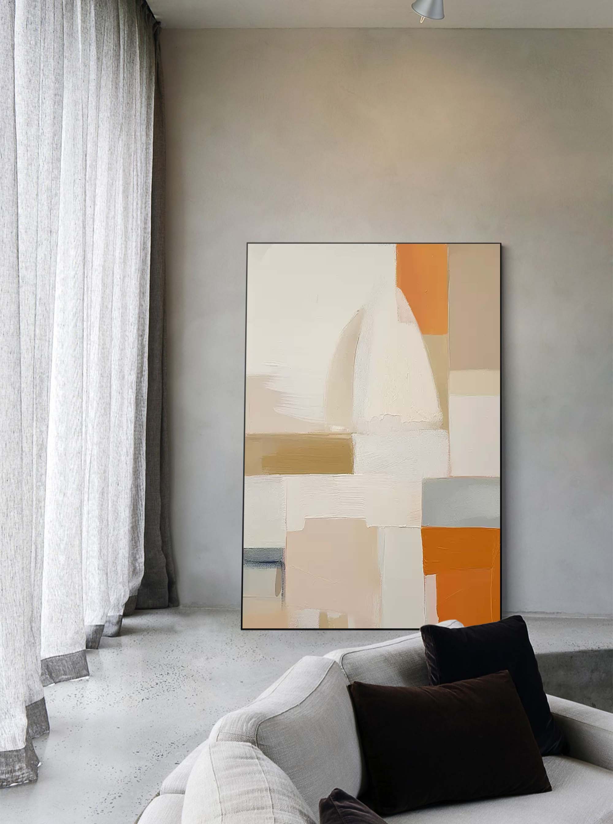 Warm Minimalist Geometric Abstract