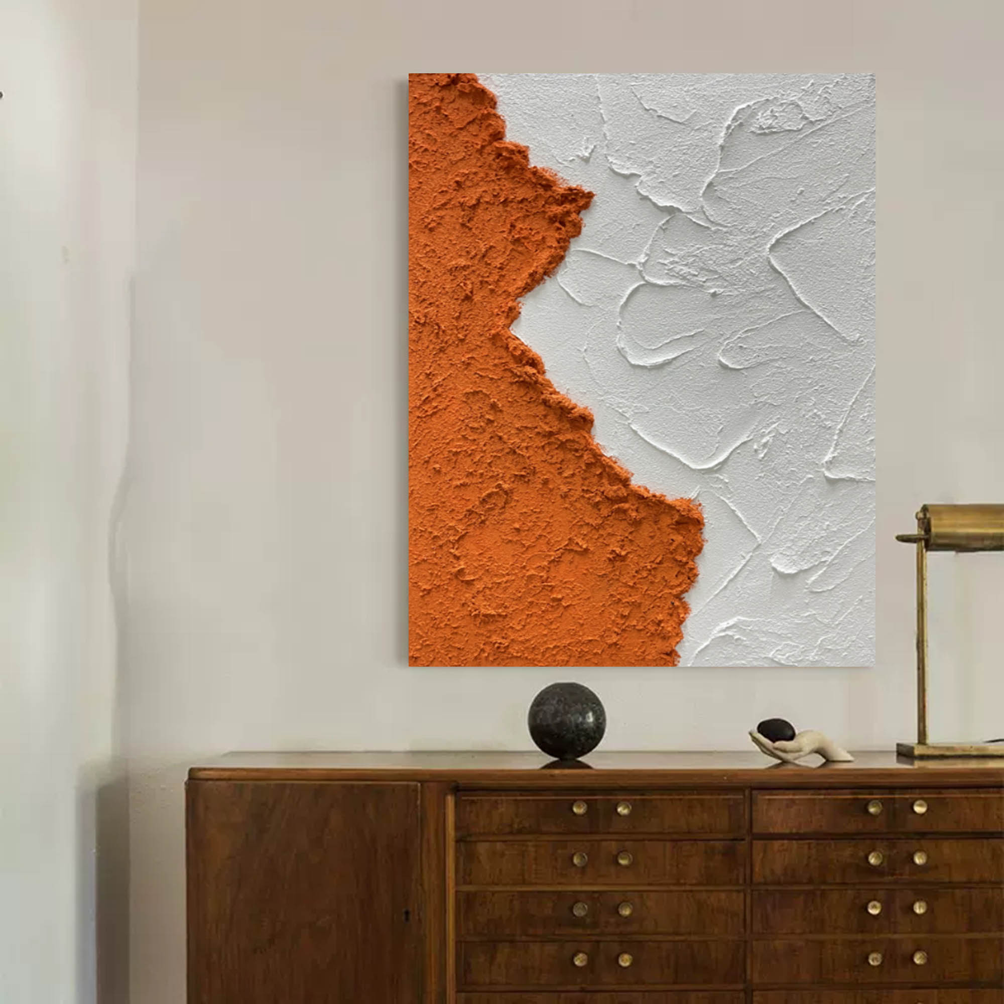Textured Abstract Earth Tones Art