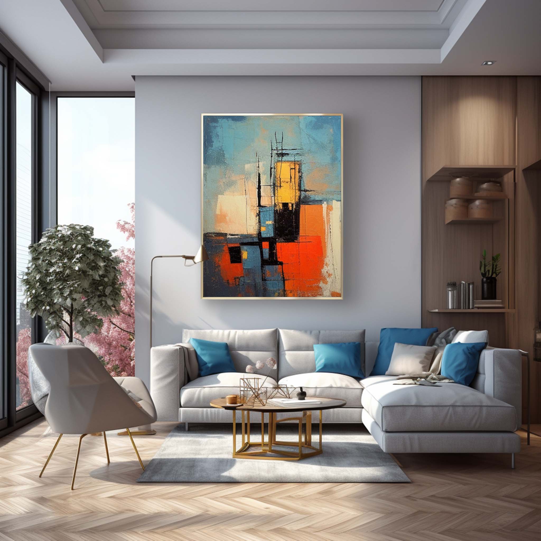 Abstract Canvas Art #AB315