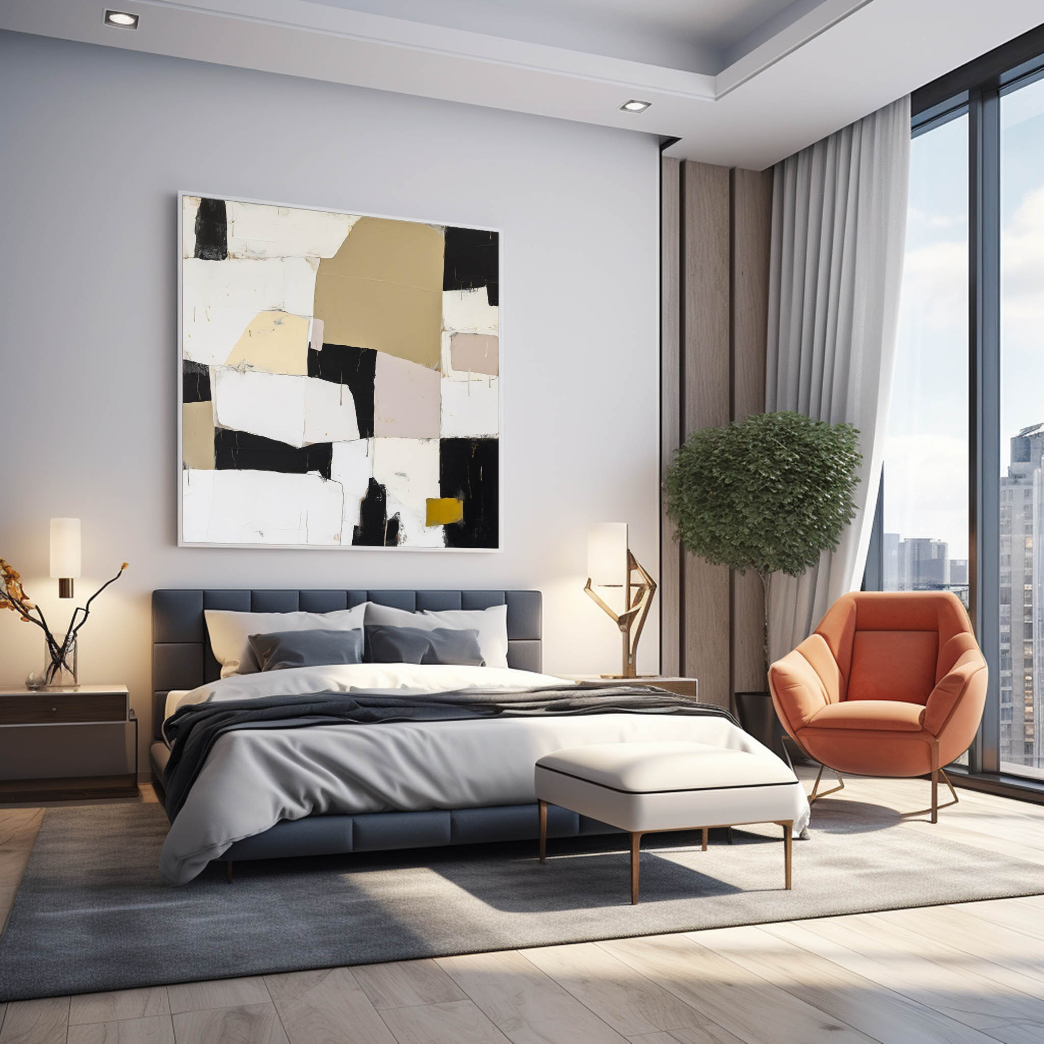 Abstract Canvas Art #AB329