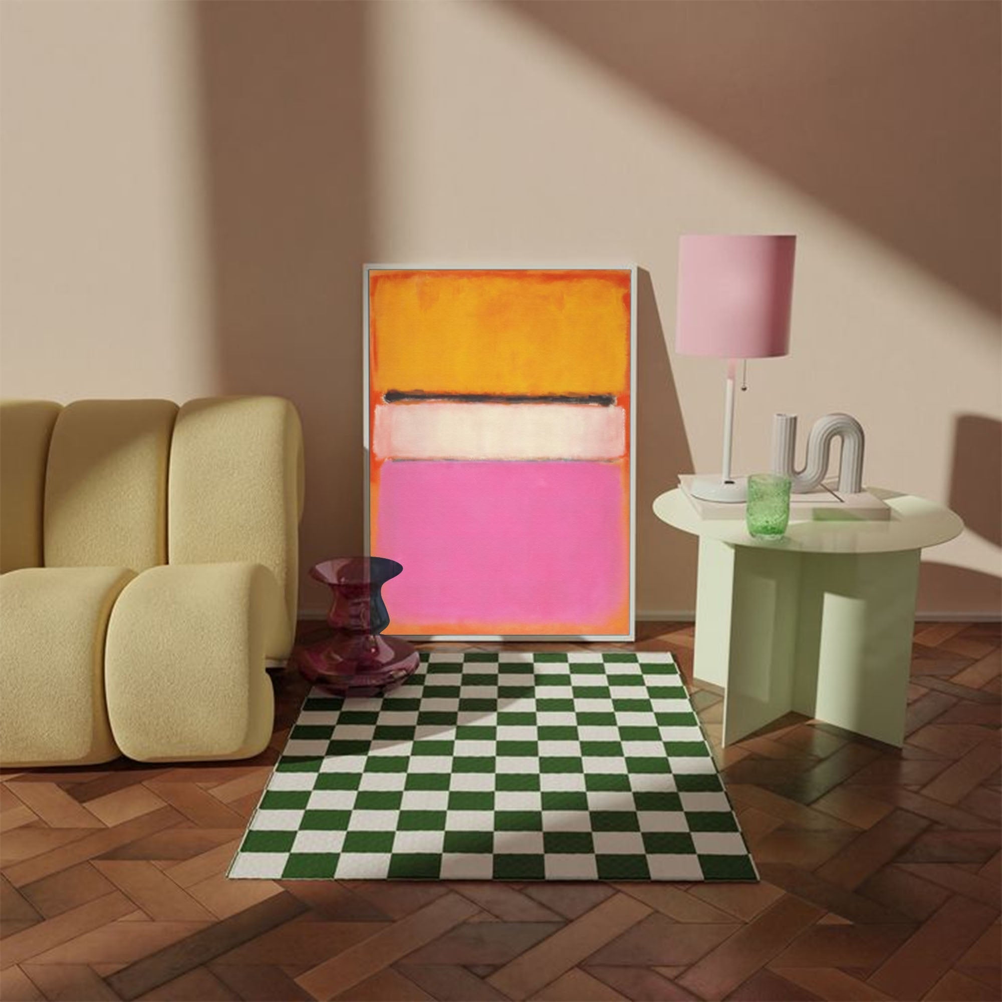 Vibrant Blocks: Bold Abstract Harmony