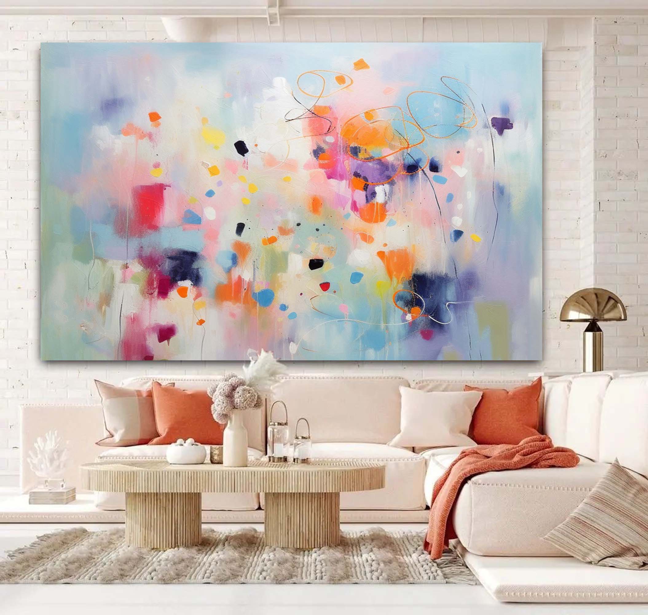 Vibrant Abstract Color Splash Art
