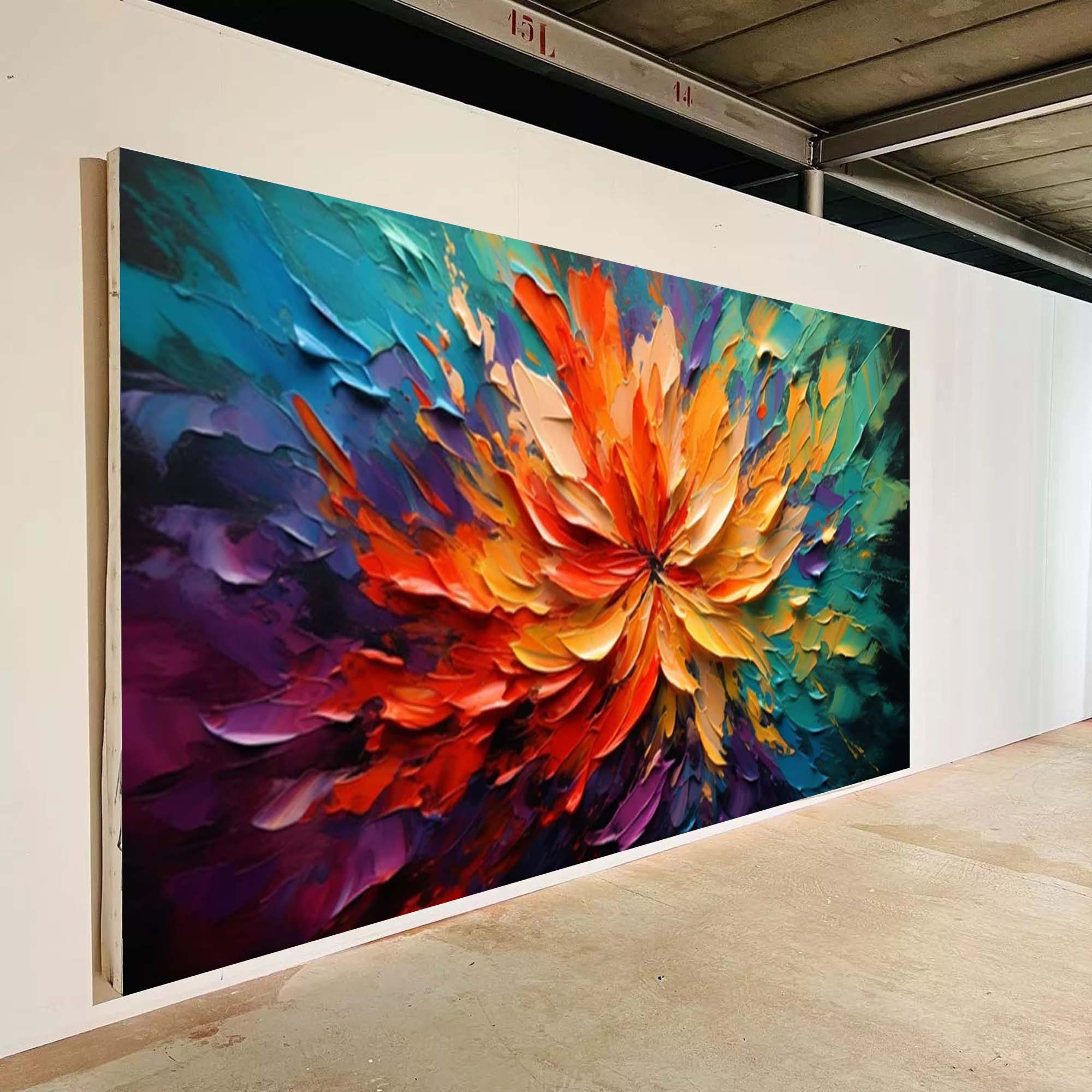 Fiery Bloom of Vibrant Colors