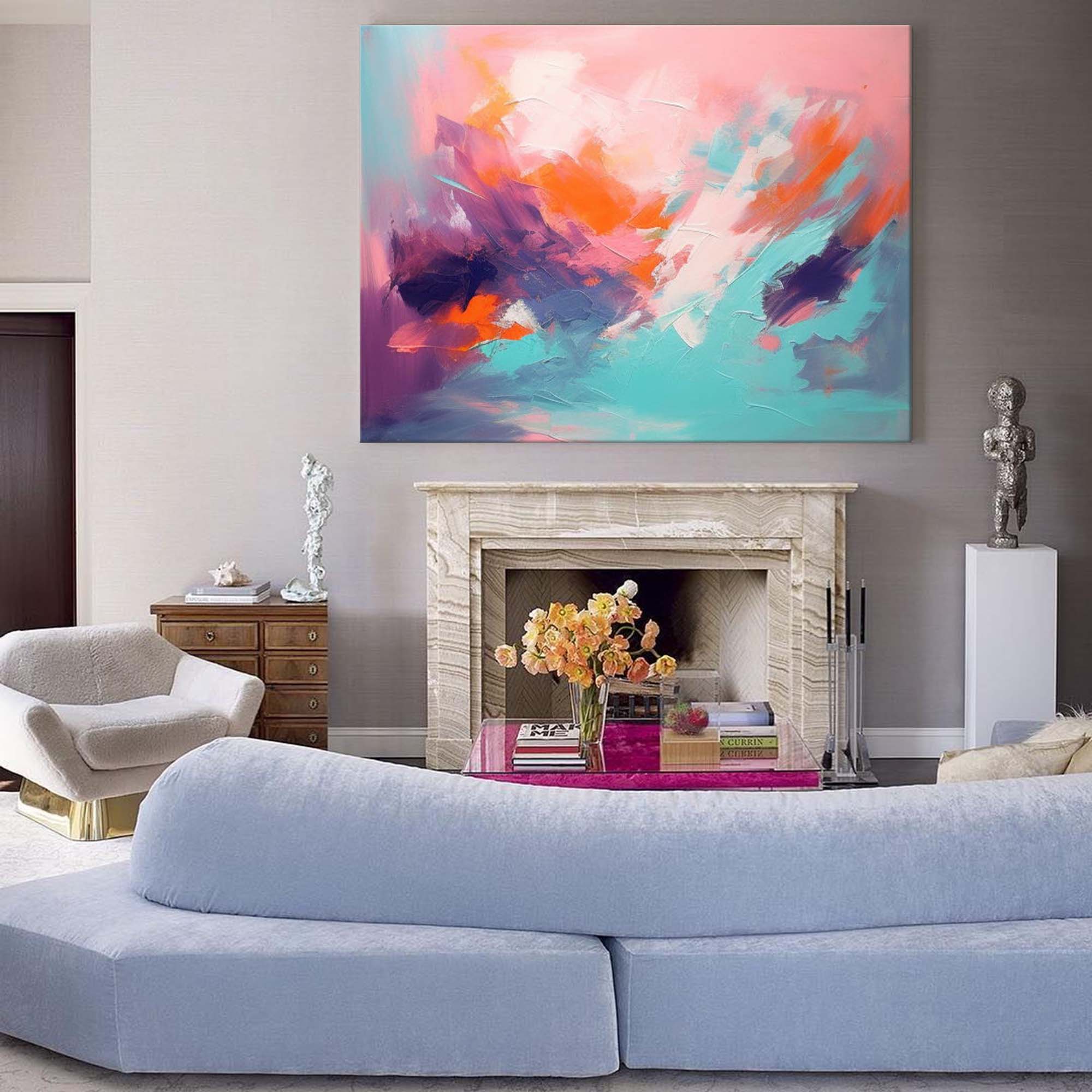 Serene Dusk Abstract Expression