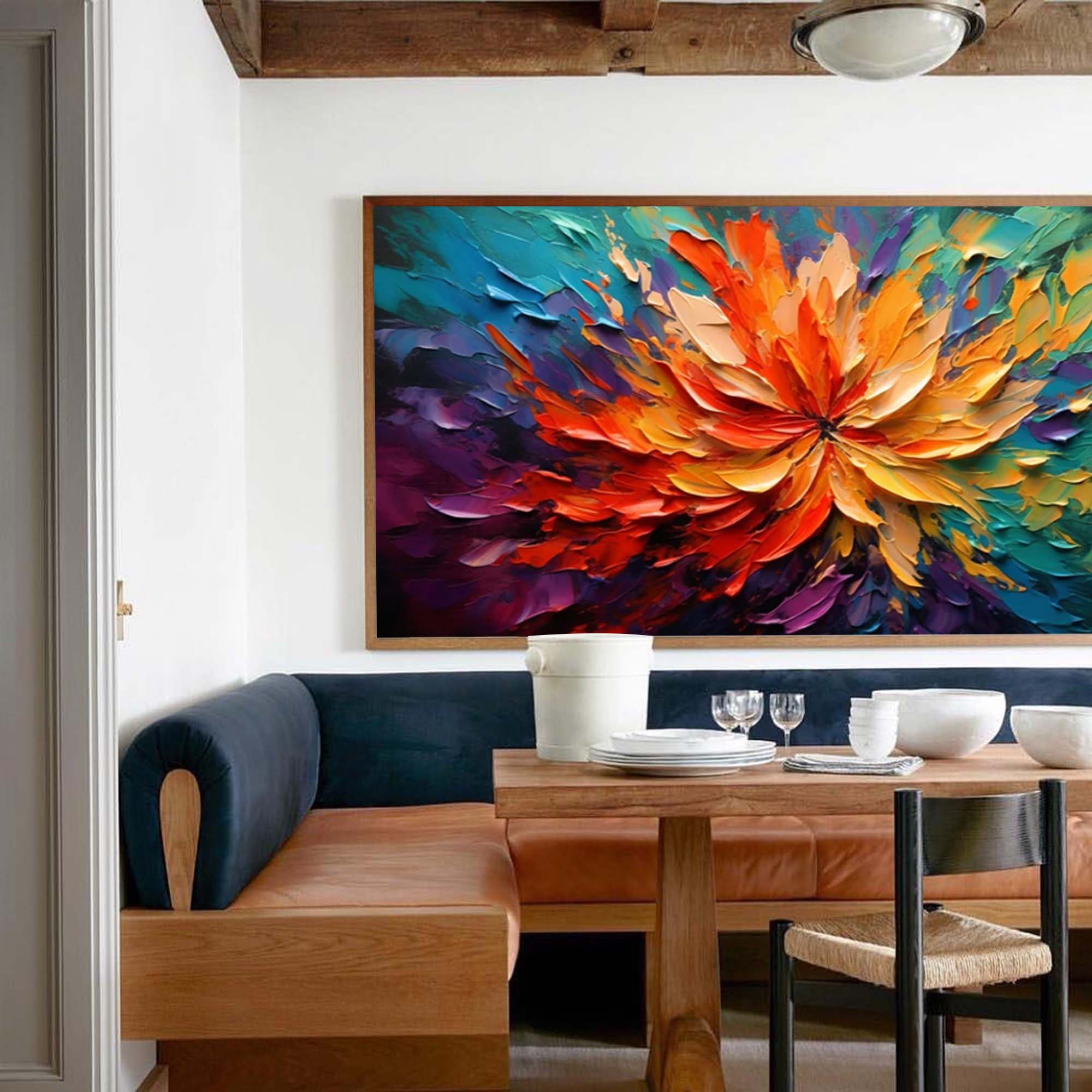 Fiery Bloom of Vibrant Colors