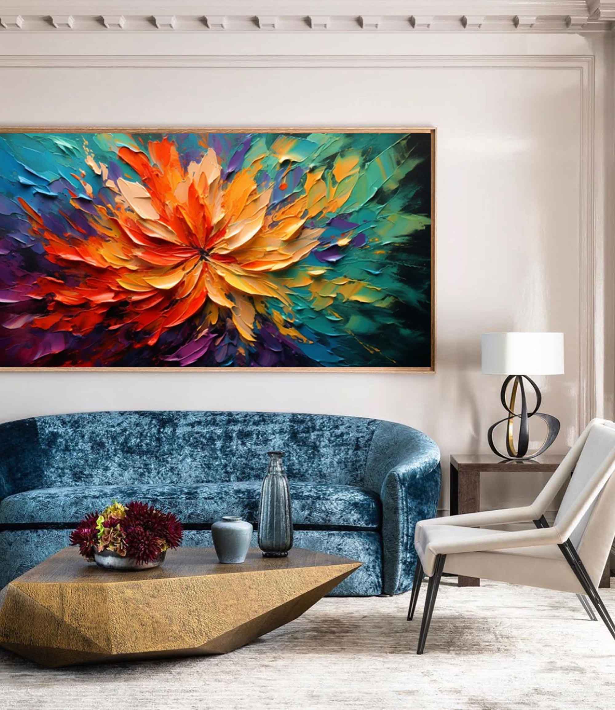 Fiery Bloom of Vibrant Colors