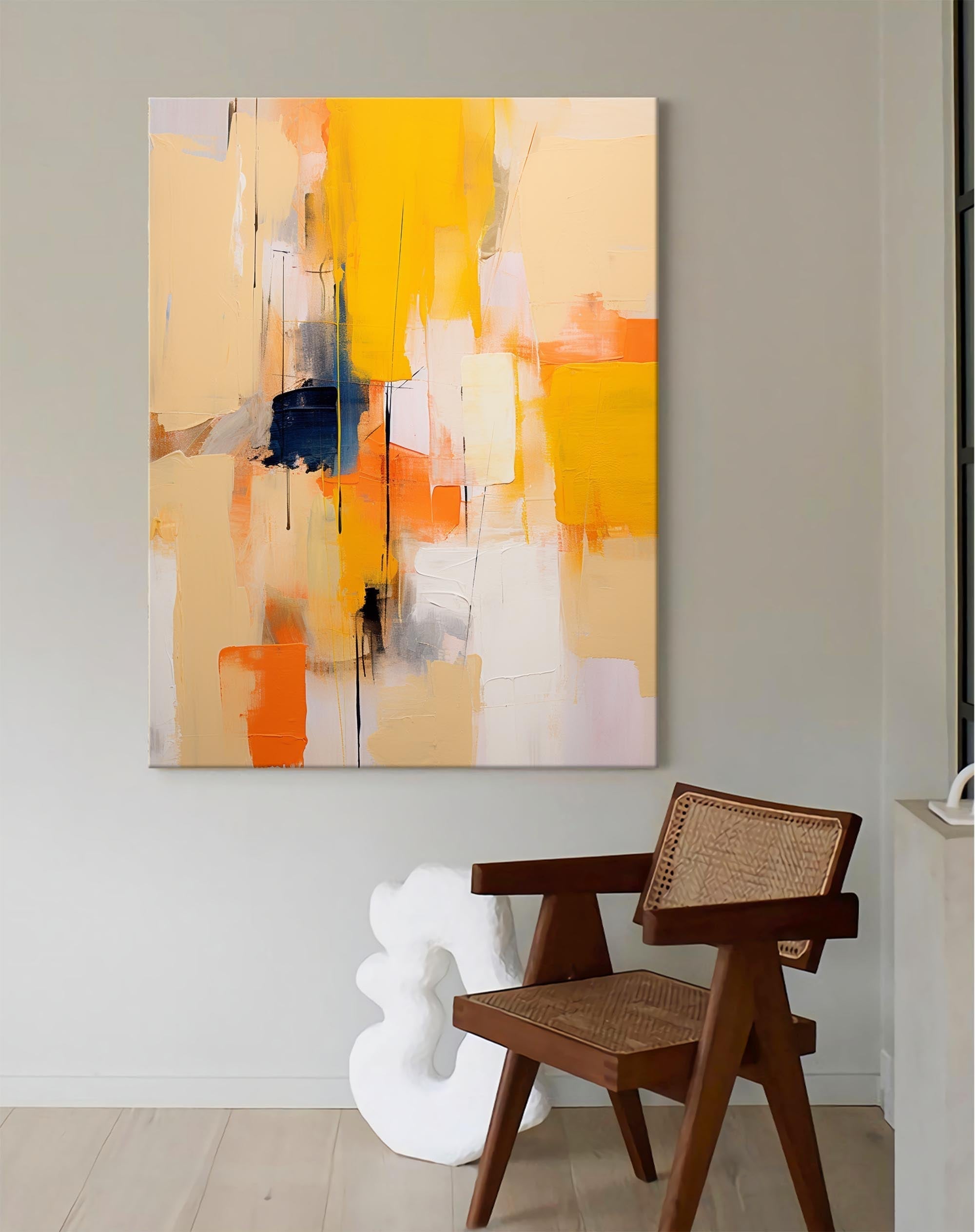 Radiant Hues in Abstract Layers