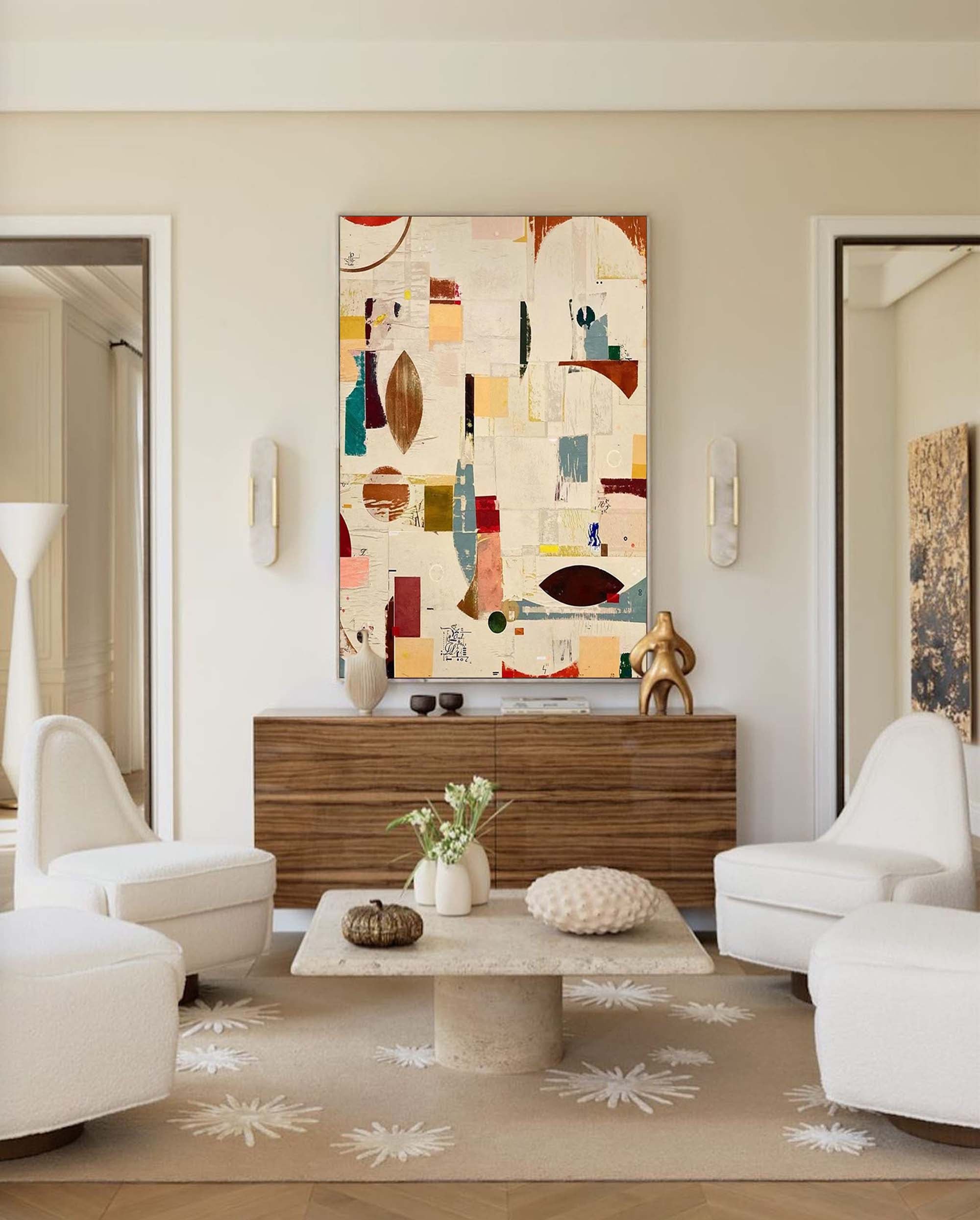 Geometric Abstractions: Modern Art Collage