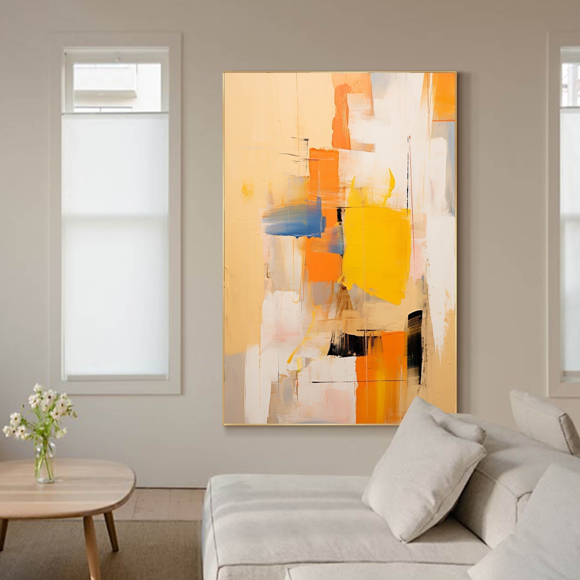 Golden Breeze in Abstract Layers