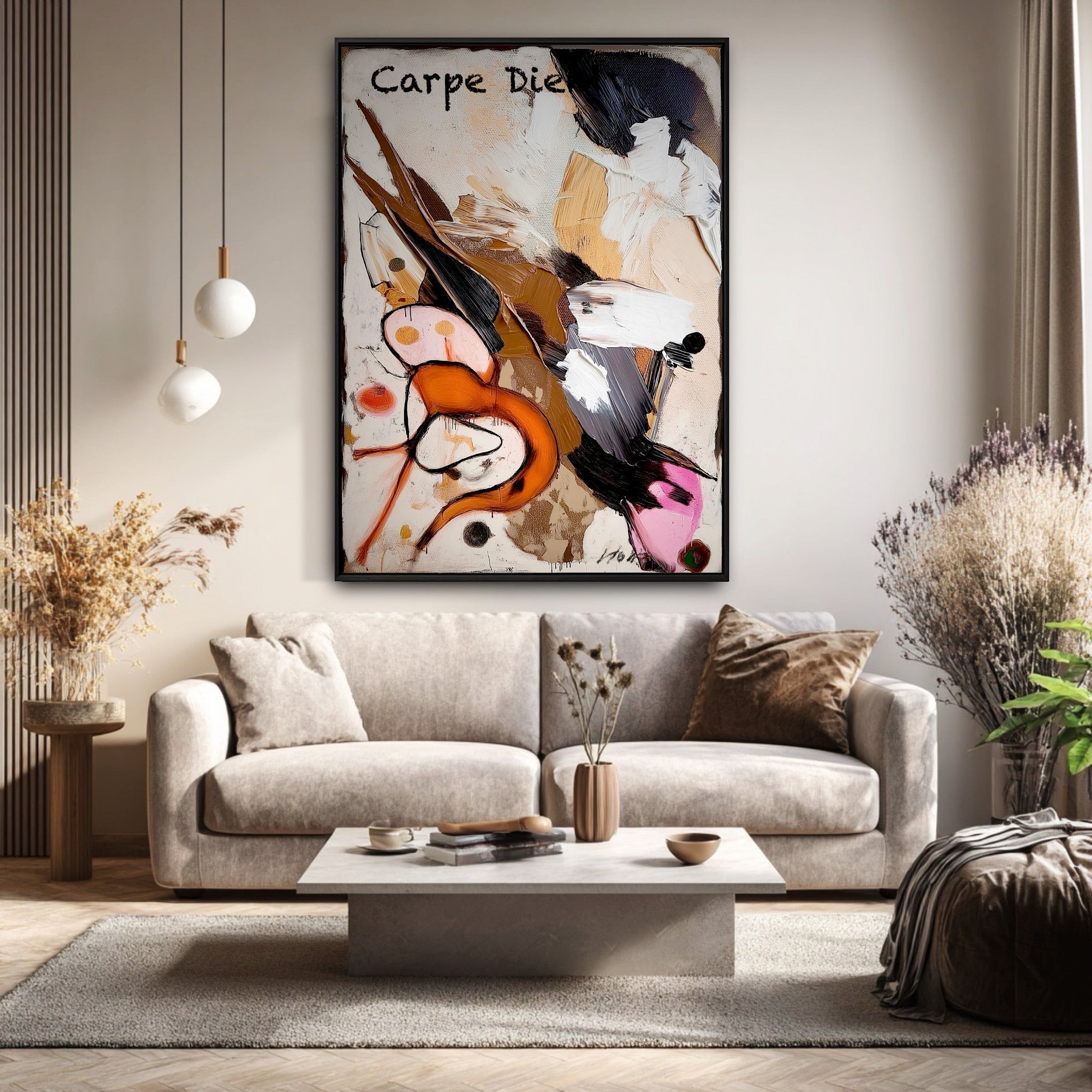 Abstract Colorful Carpe Diem
