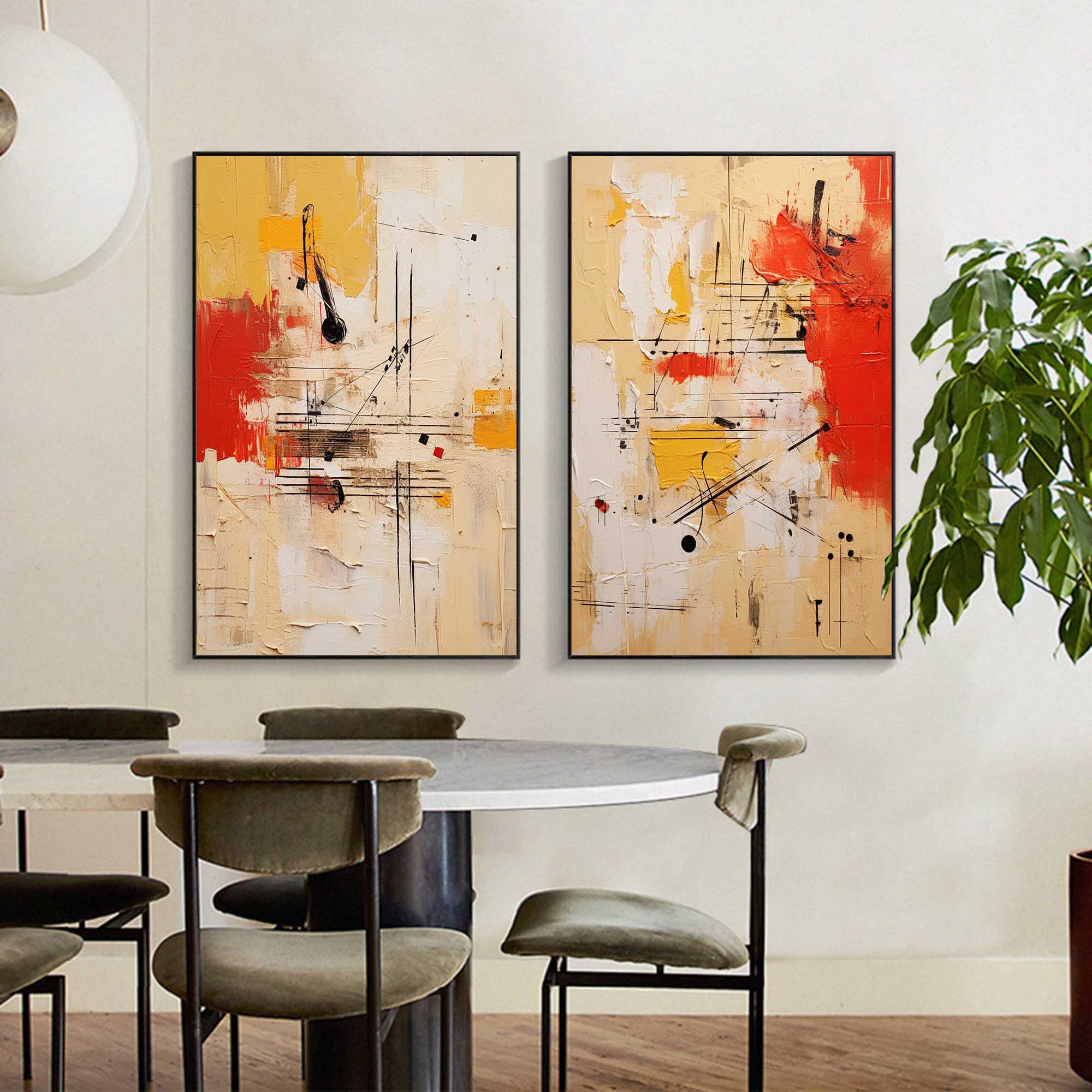 Vibrant Abstract Geometric Set