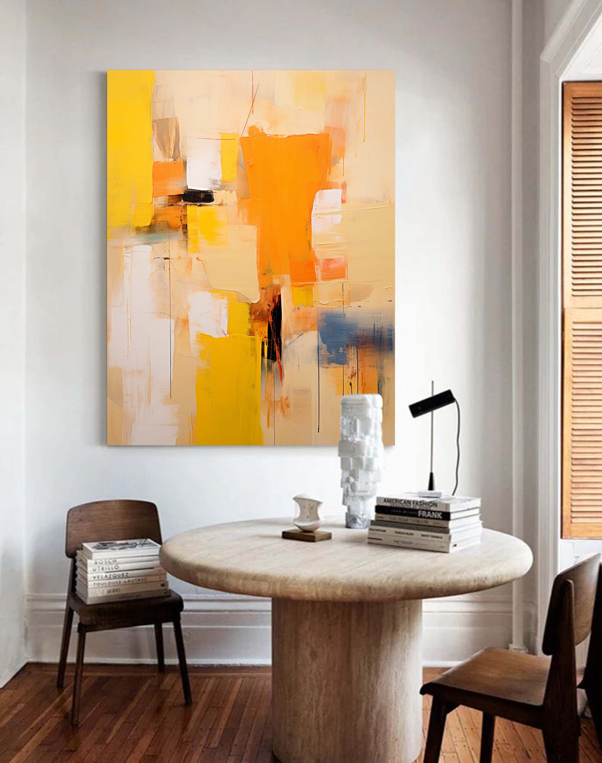 Sunset Abstract in Orange and Yellow