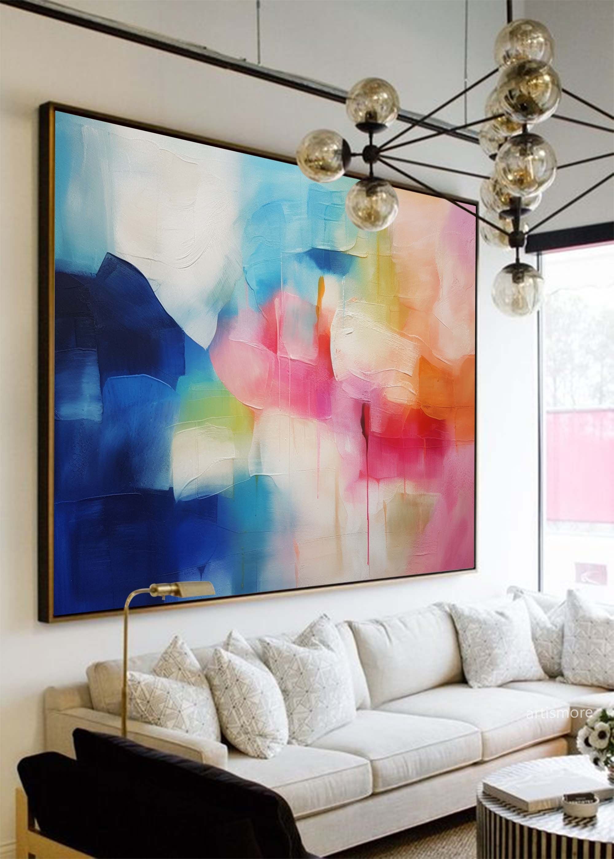 Vibrant Color Blend Abstract Art