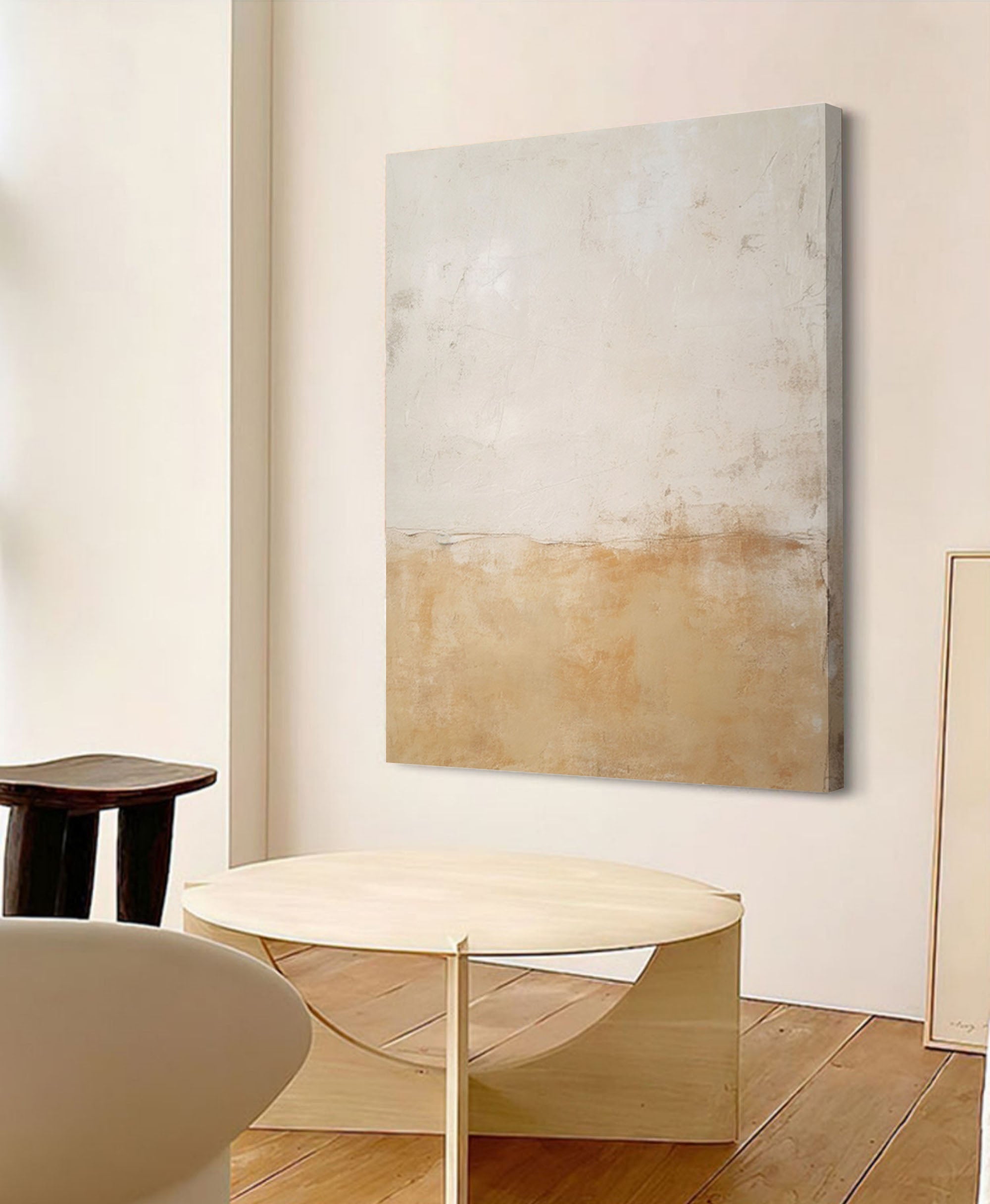 Minimalist Textured Abstract Art