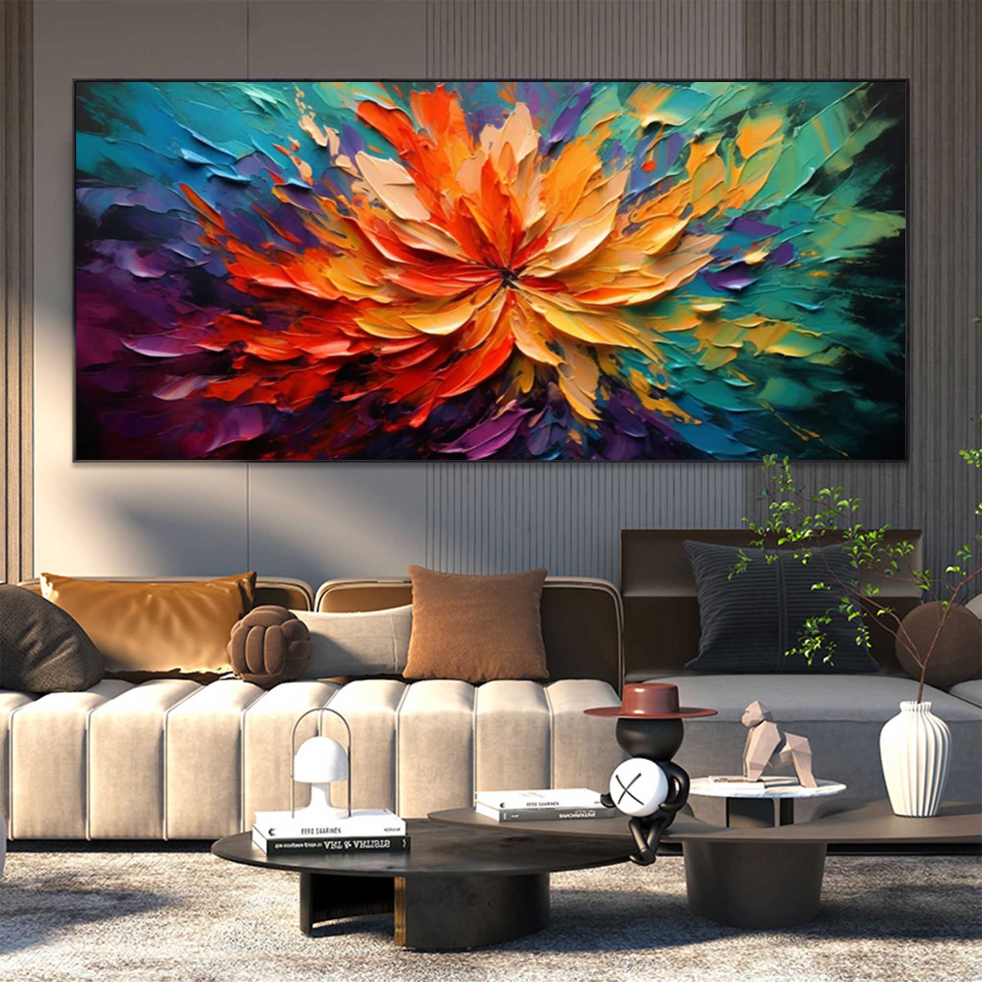 Fiery Bloom of Vibrant Colors