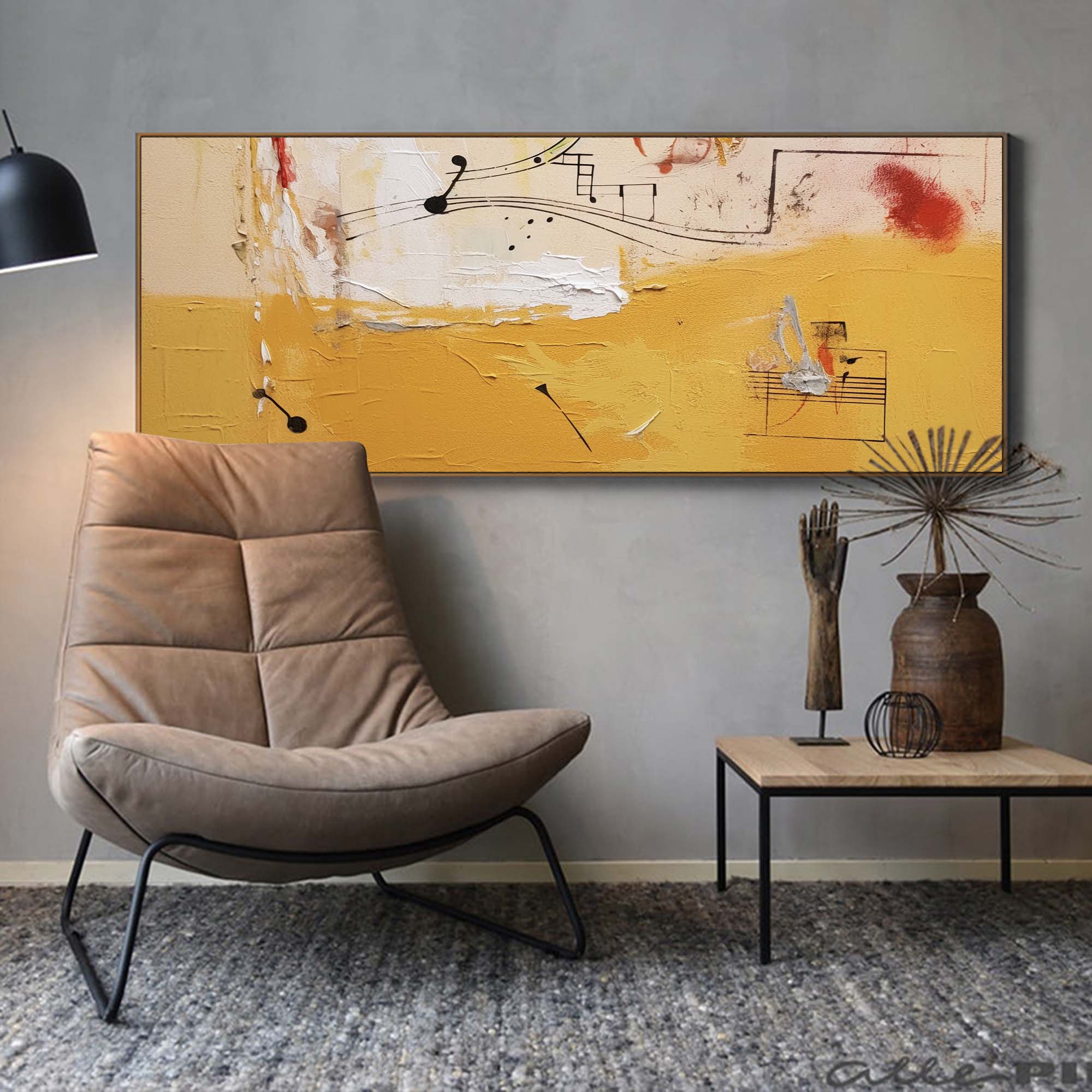 Melodies in Abstract Yellow