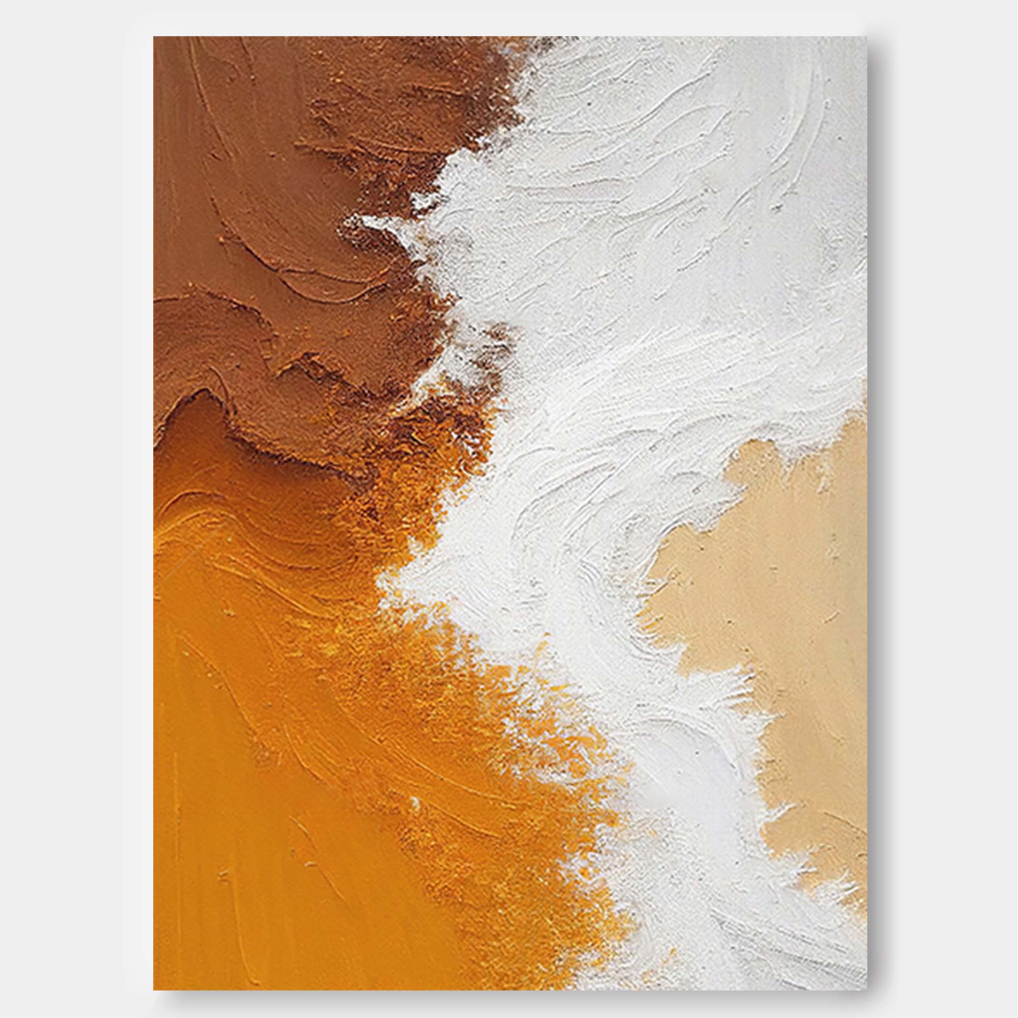 Textured Earth Tones Abstract Art