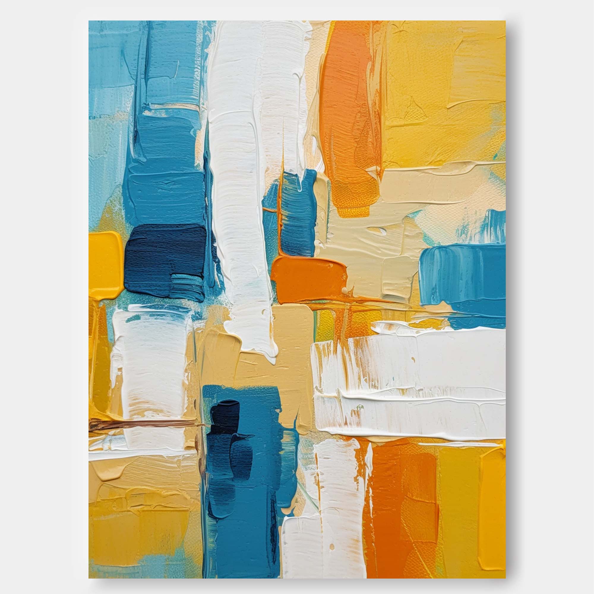 Geometric Harmony in Cool Tones