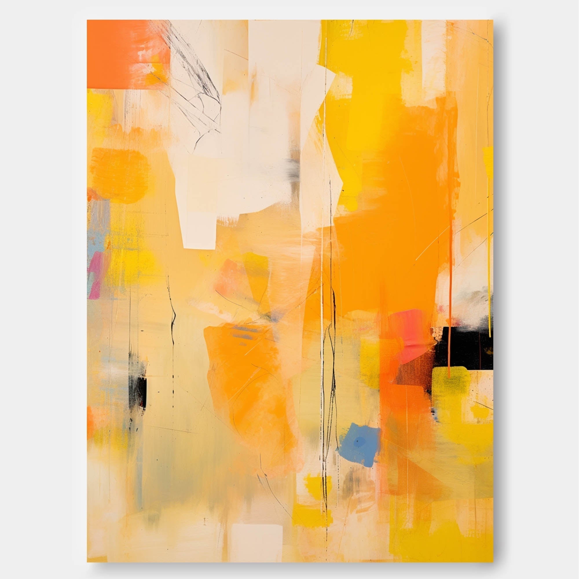 Golden Glow in Abstract Harmony