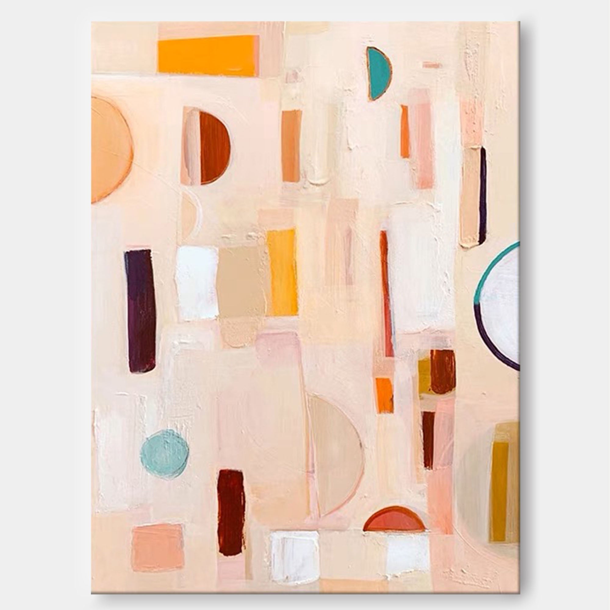 Pastel Geometry: Subtle Shapes in Motion