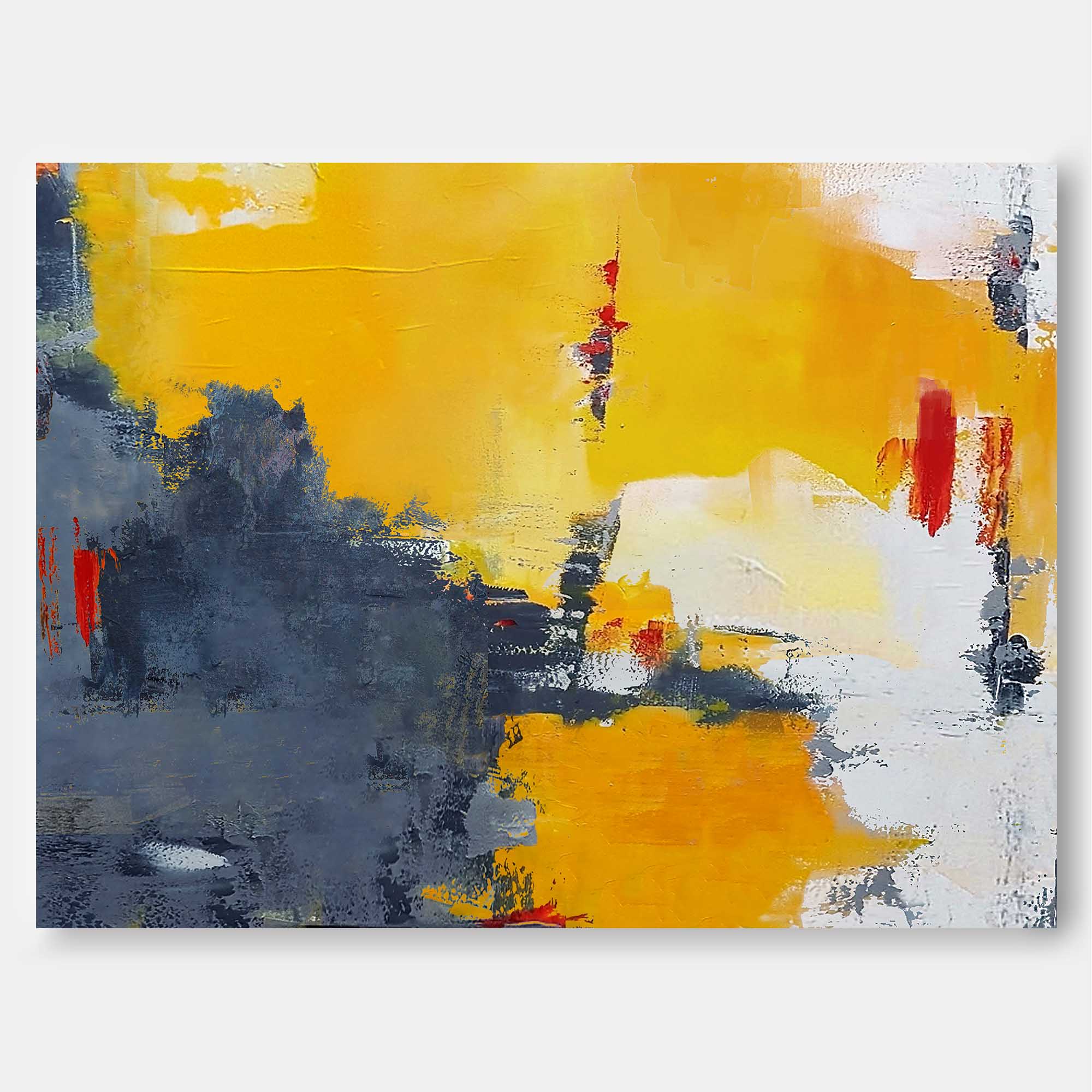Bold Sunset Tones Abstract Art
