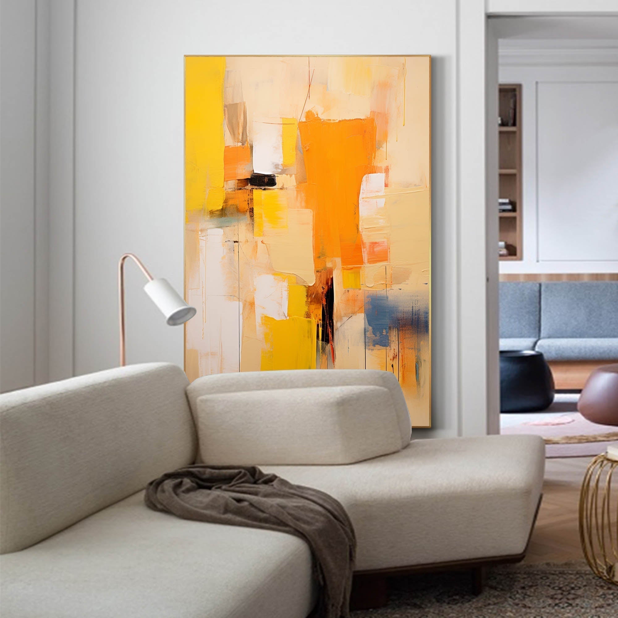 Sunset Abstract in Orange and Yellow