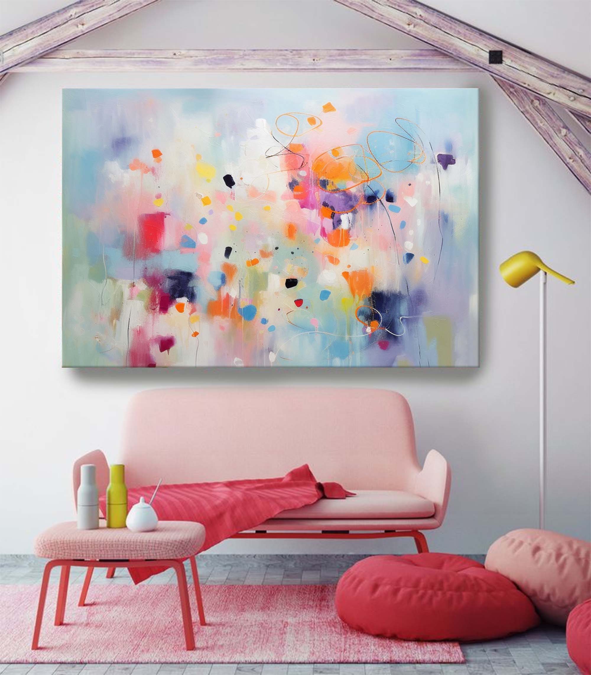 Vibrant Abstract Color Splash Art