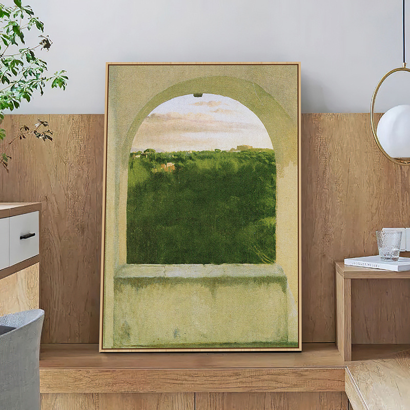Framed Serenity: View Through the Arch
