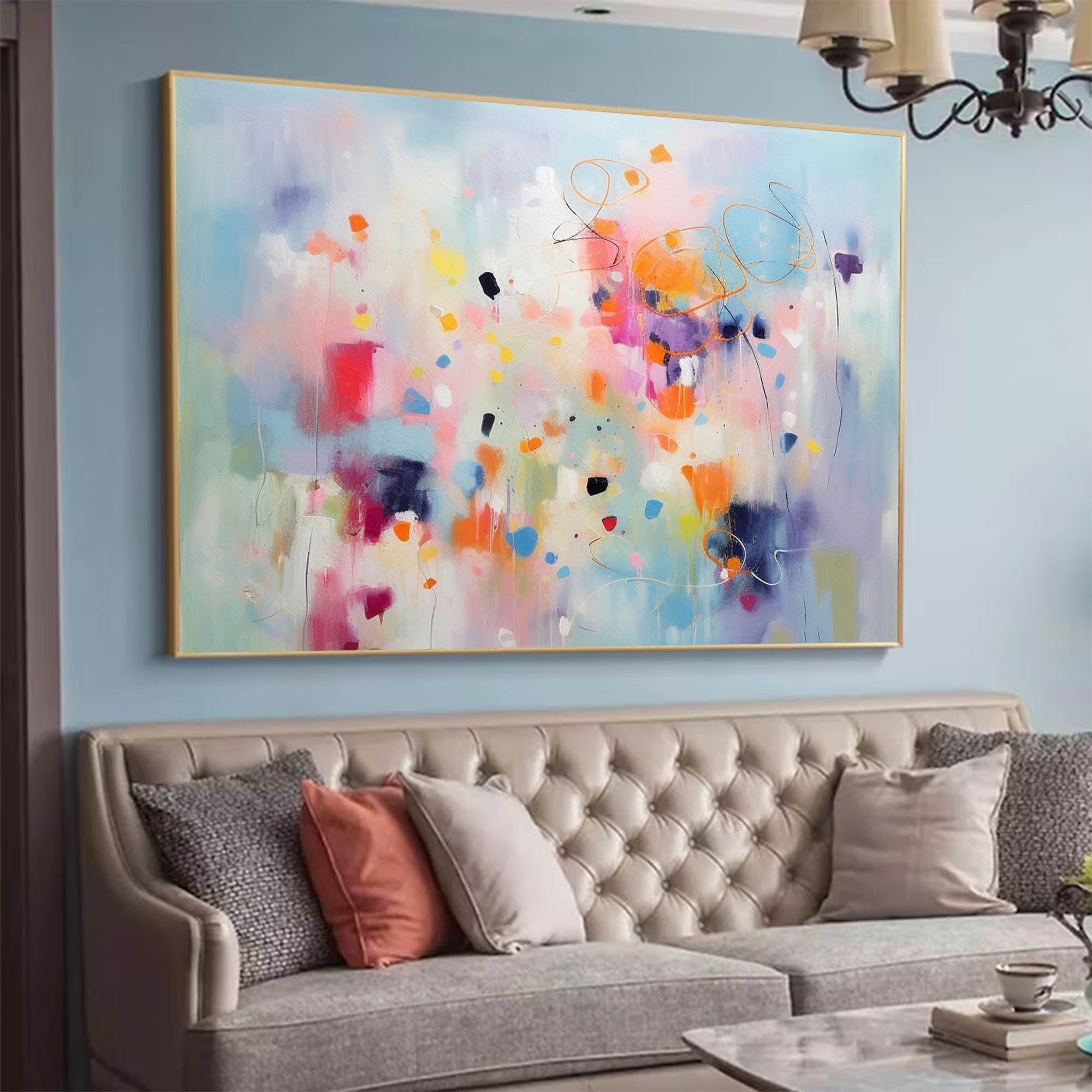 Vibrant Abstract Color Splash Art