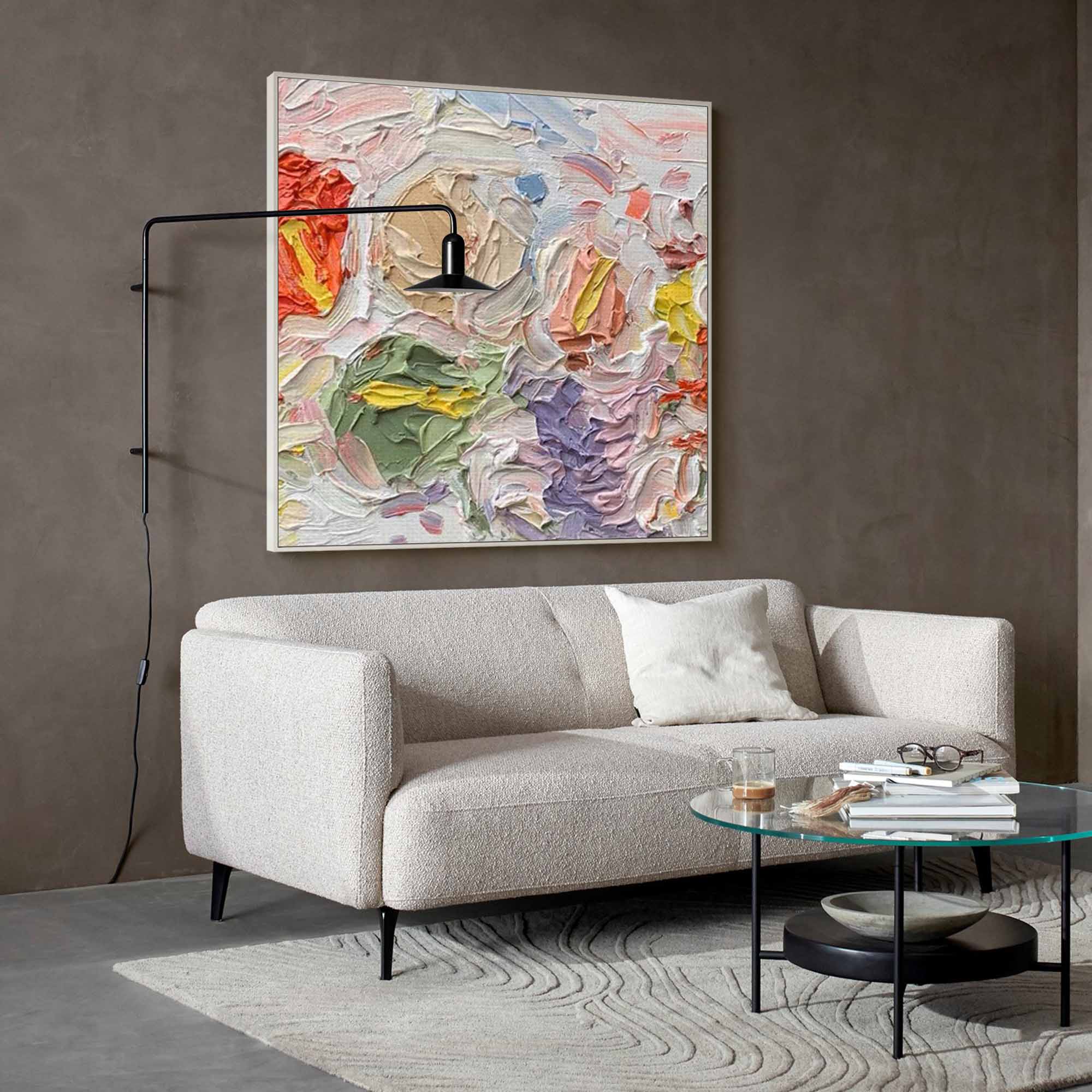 Vibrant Floral Abstract Oil Art