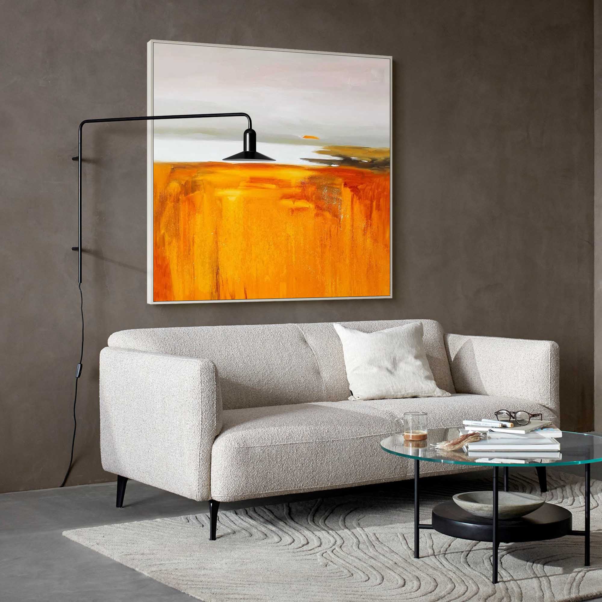 Golden Horizon Abstract Landscape