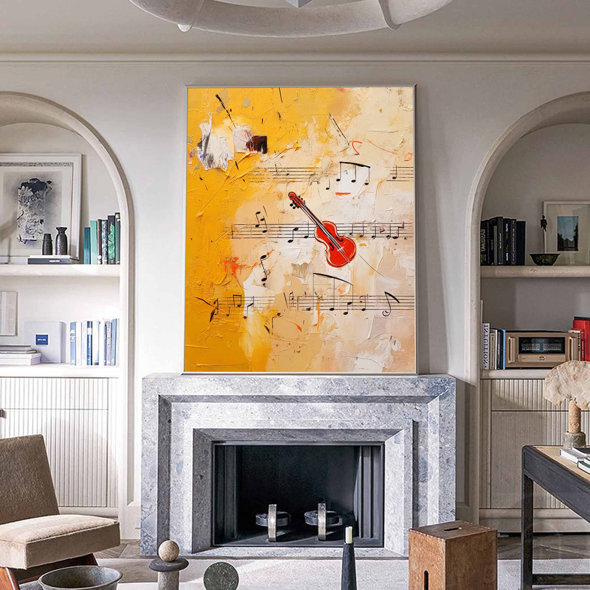 Symphony of Violin Abstract Art