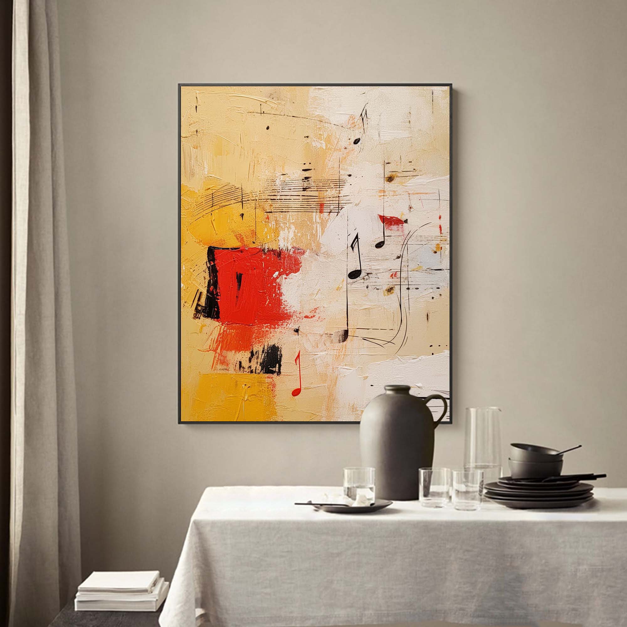 Melodic Abstract Music Canvas Art