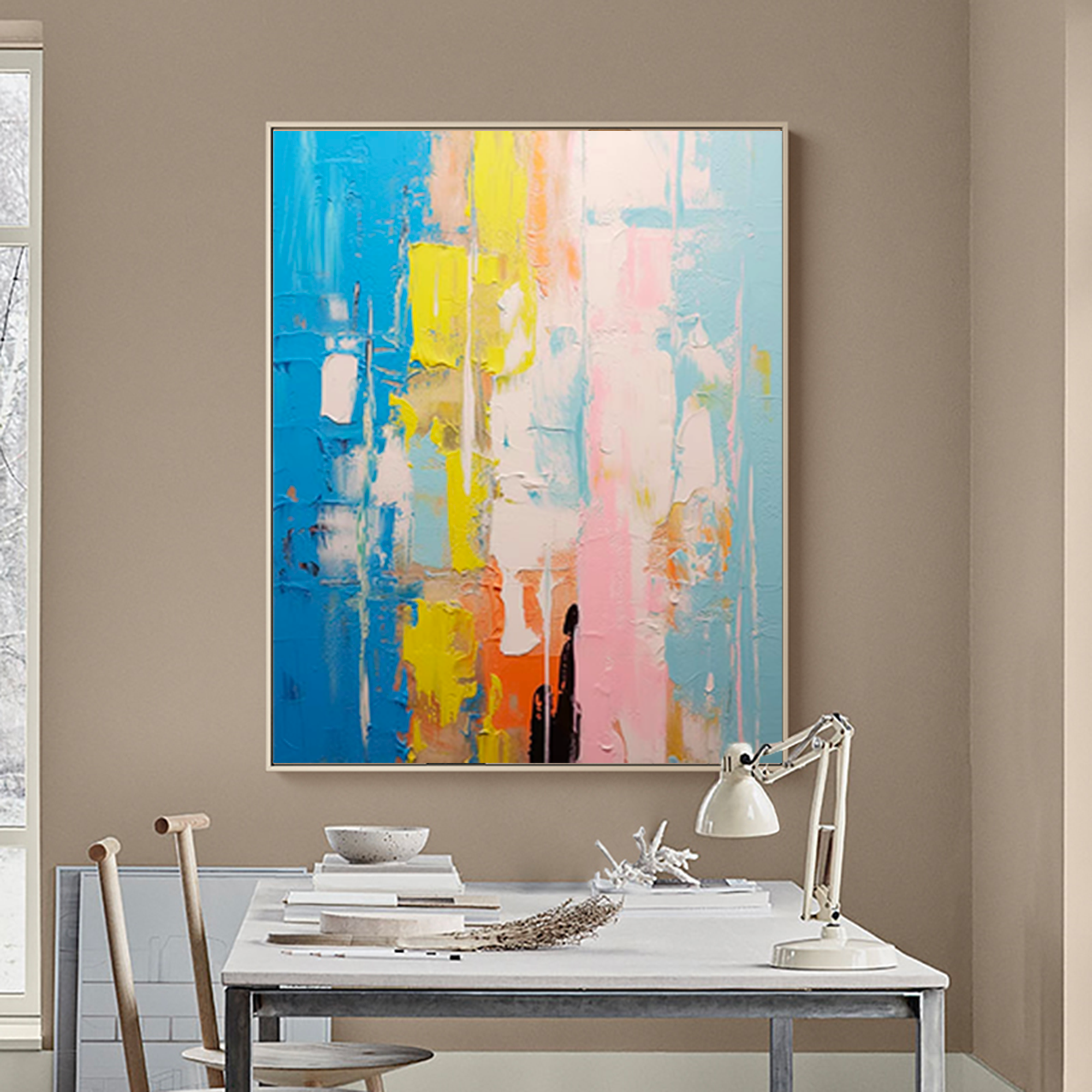 Bold Harmony: Abstract Color Layers