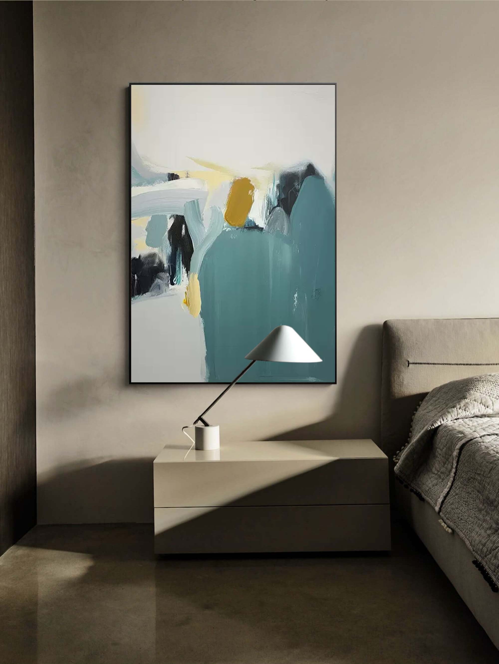 Abstract Minimalist Serenity â€?Contemporary Oil Painting on Canvas