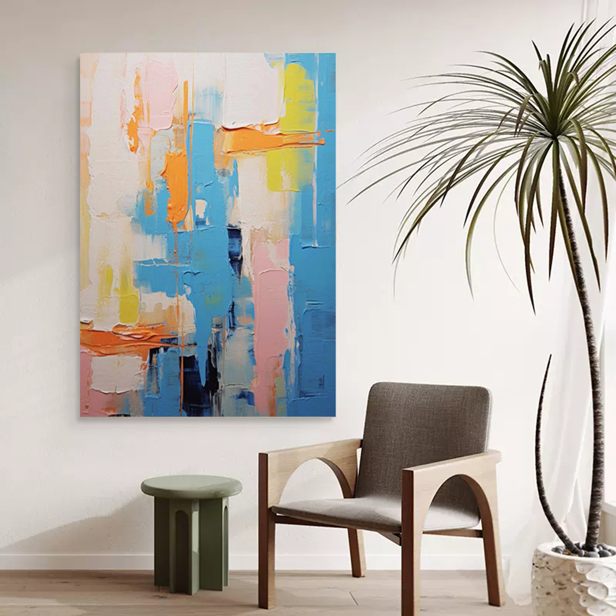 Vibrant Layers: Abstract Color Play