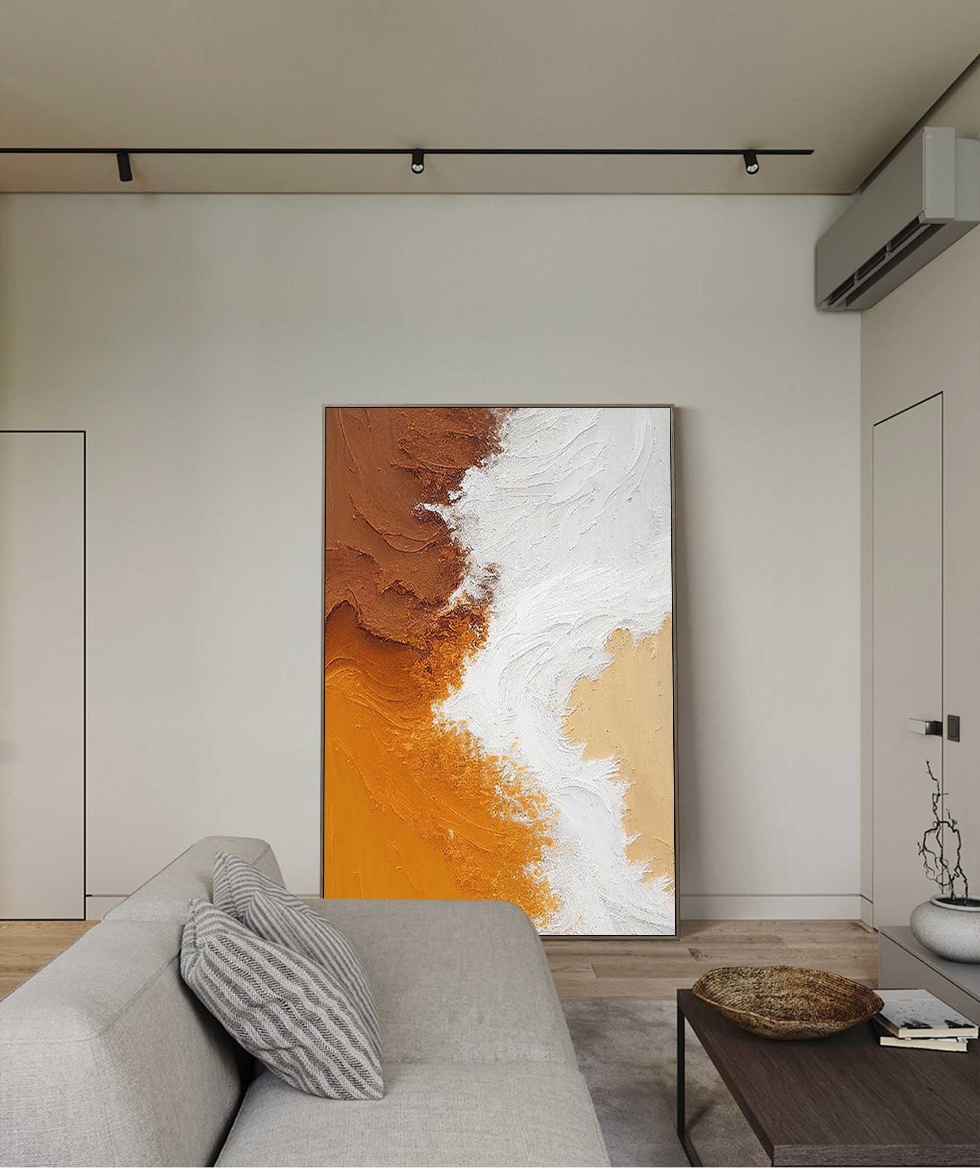 Textured Earth Tones Abstract Art