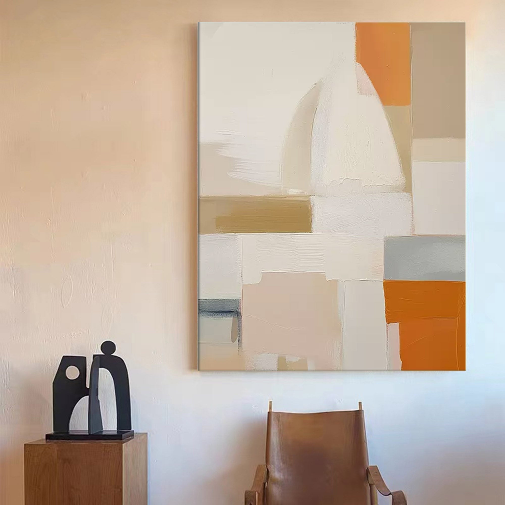 Warm Minimalist Geometric Abstract