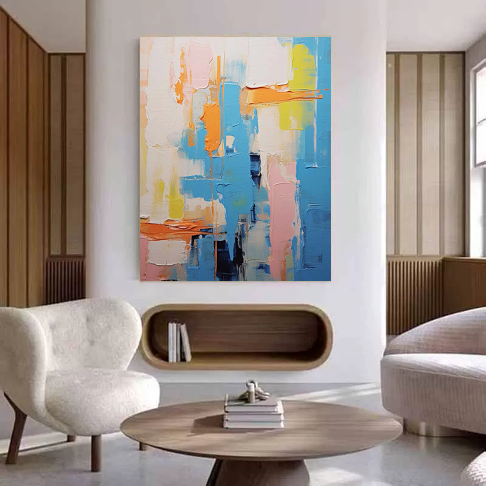 Vibrant Layers: Abstract Color Play
