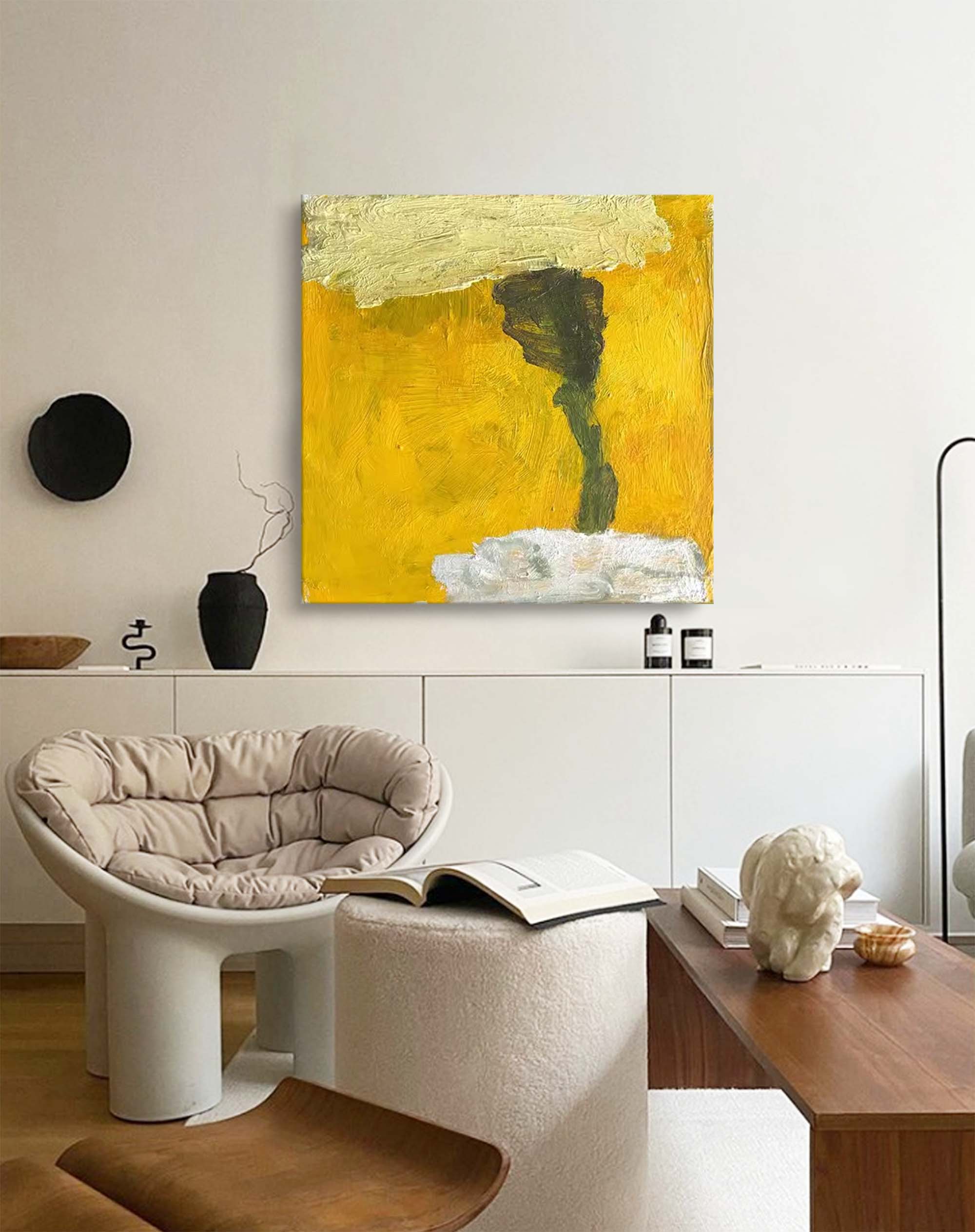 Golden Dreamscape Oil Painting