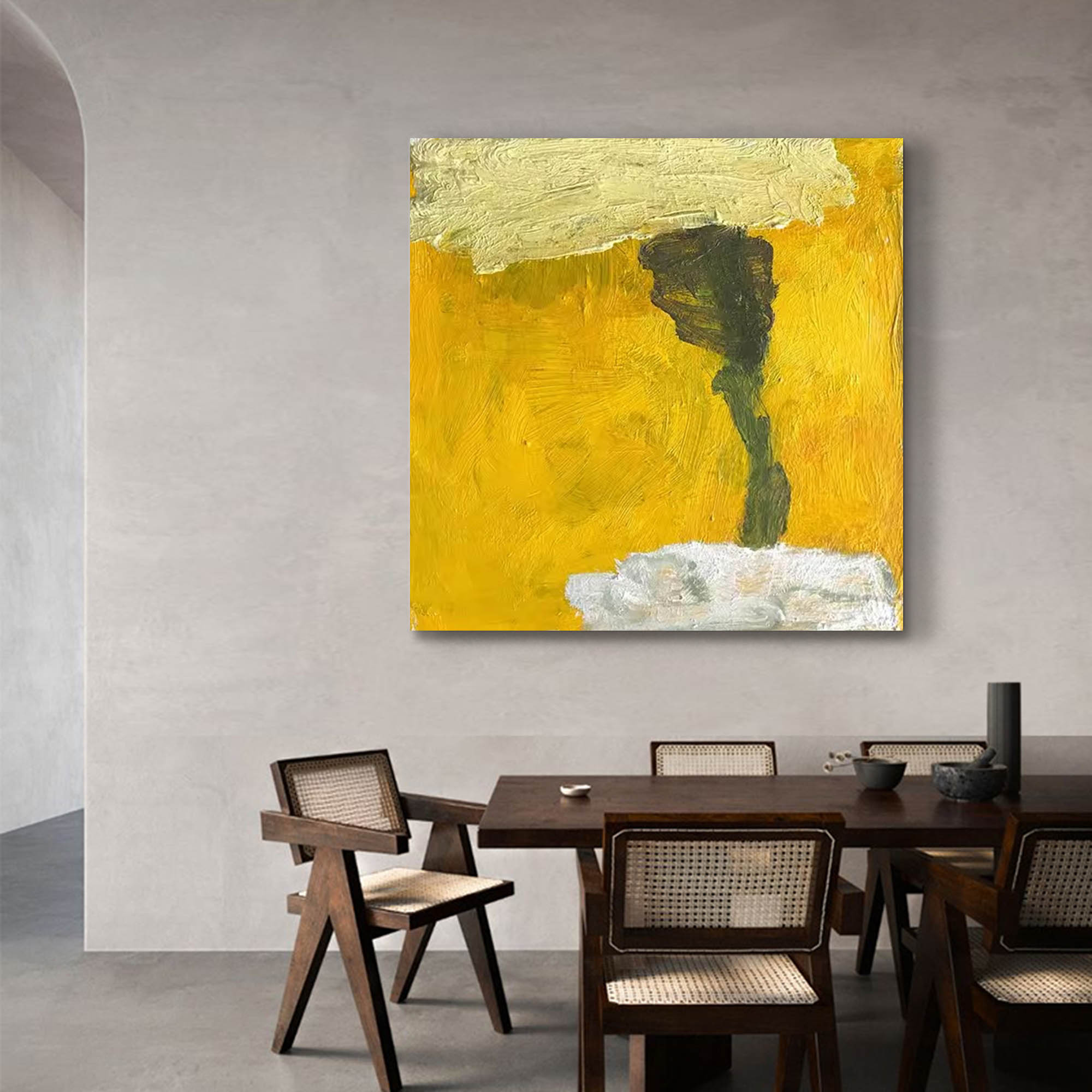 Golden Dreamscape Oil Painting