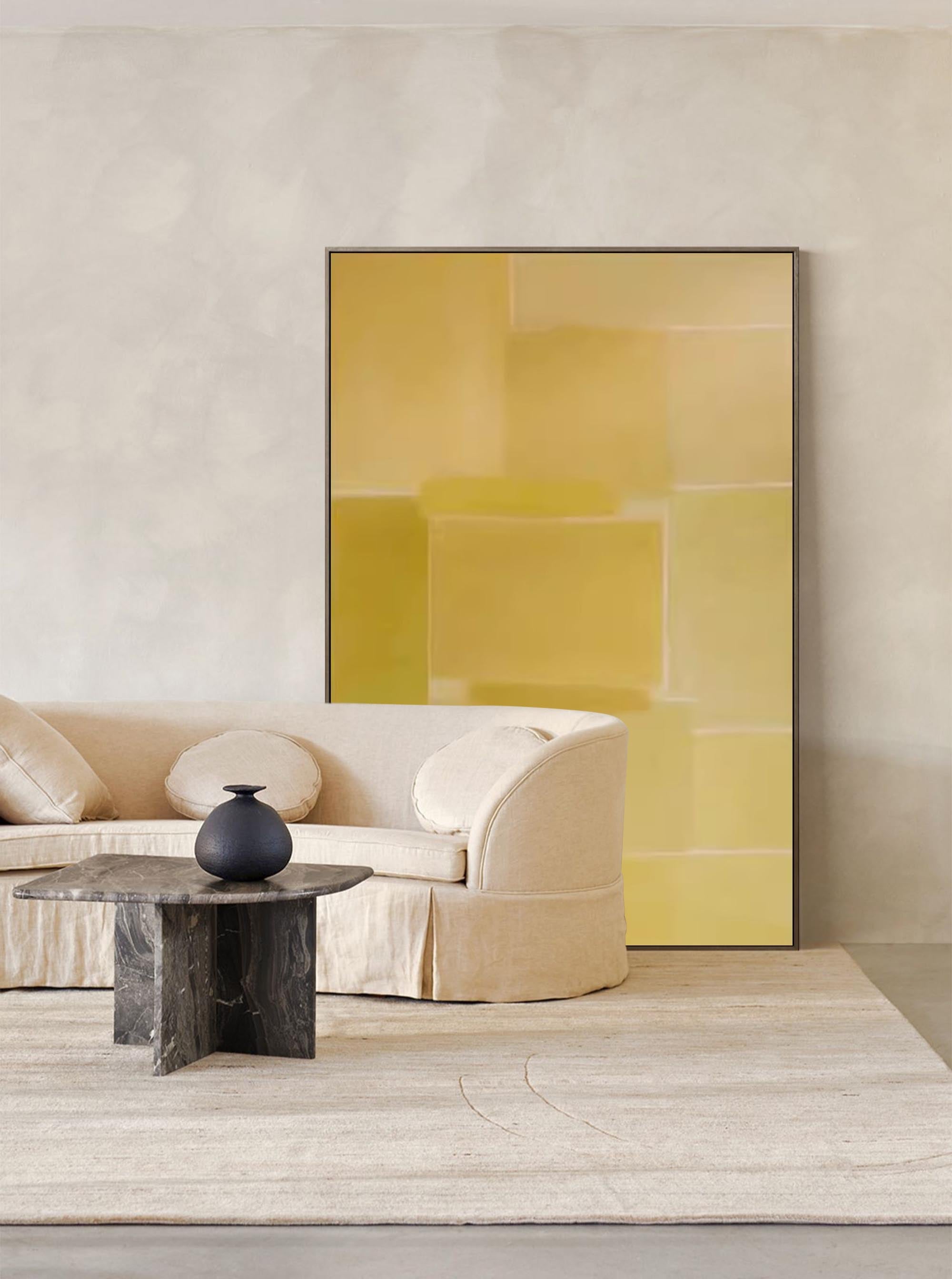 Minimalist Yellow Geometric Art